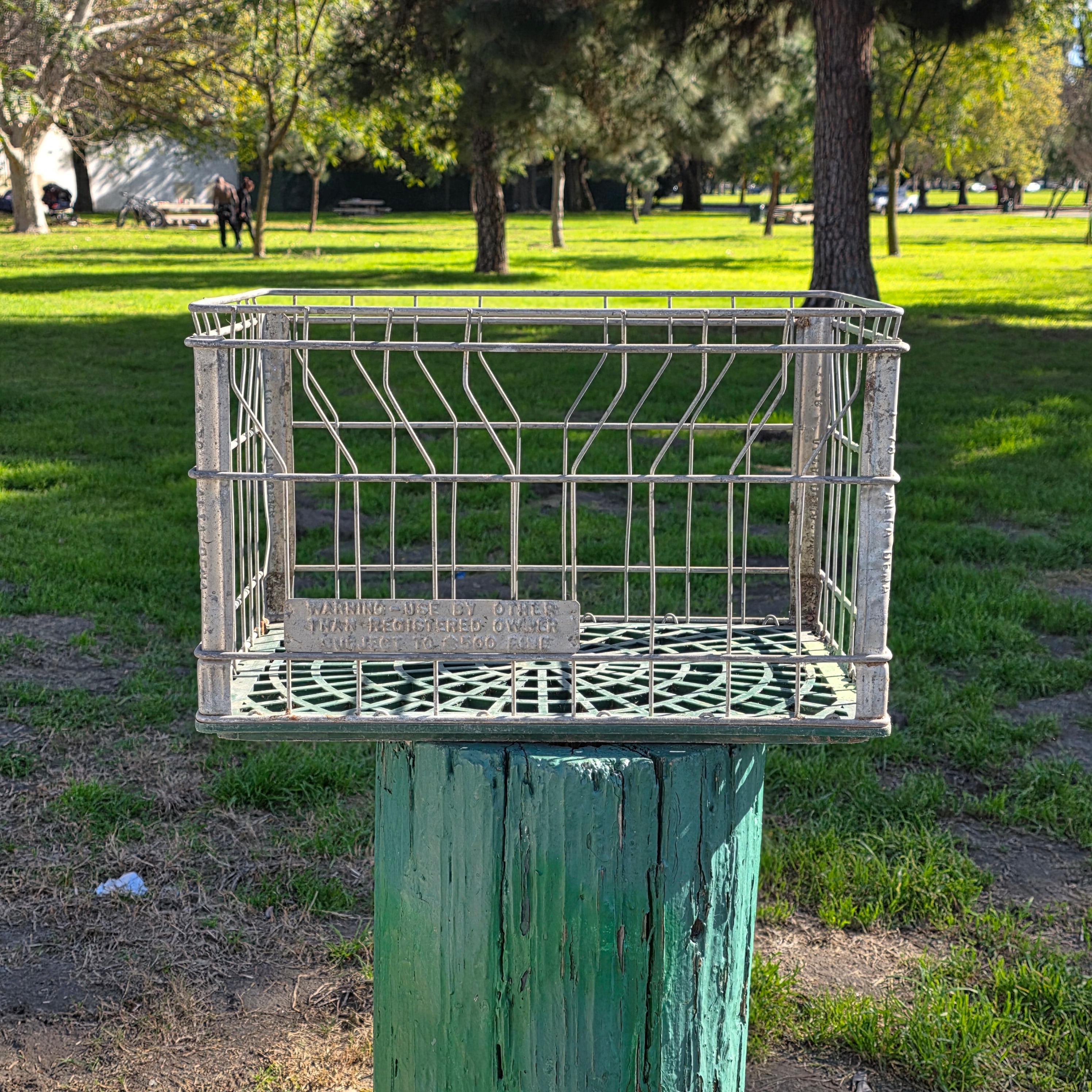 Vintage 1978 Alta-Dena Dairy Milk Crate - Industrial Storage Box - Storage Bin