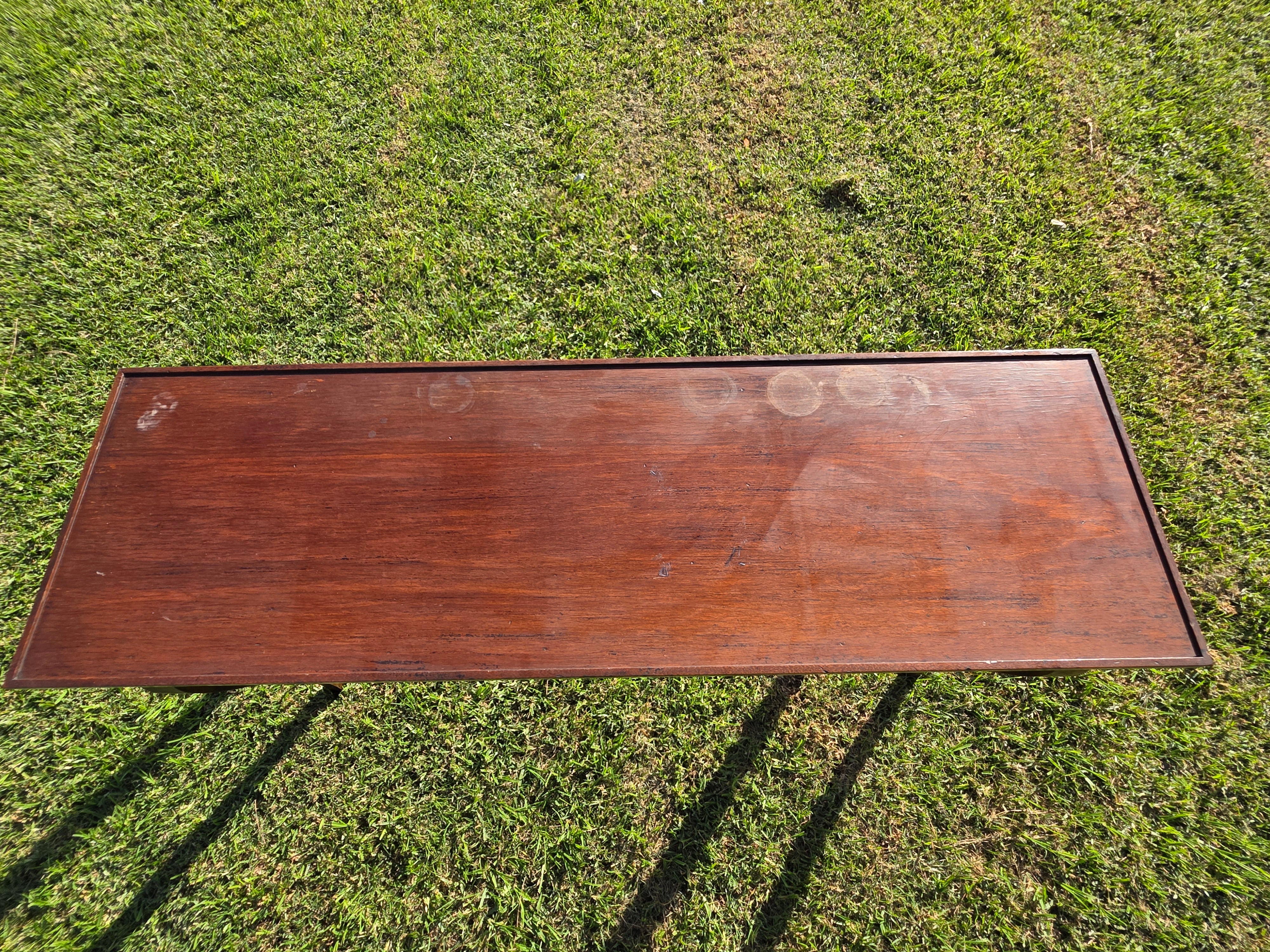 Vintage 52" Console Table - Elegant Cabriole Legs - Perfect for Flat Screen TV