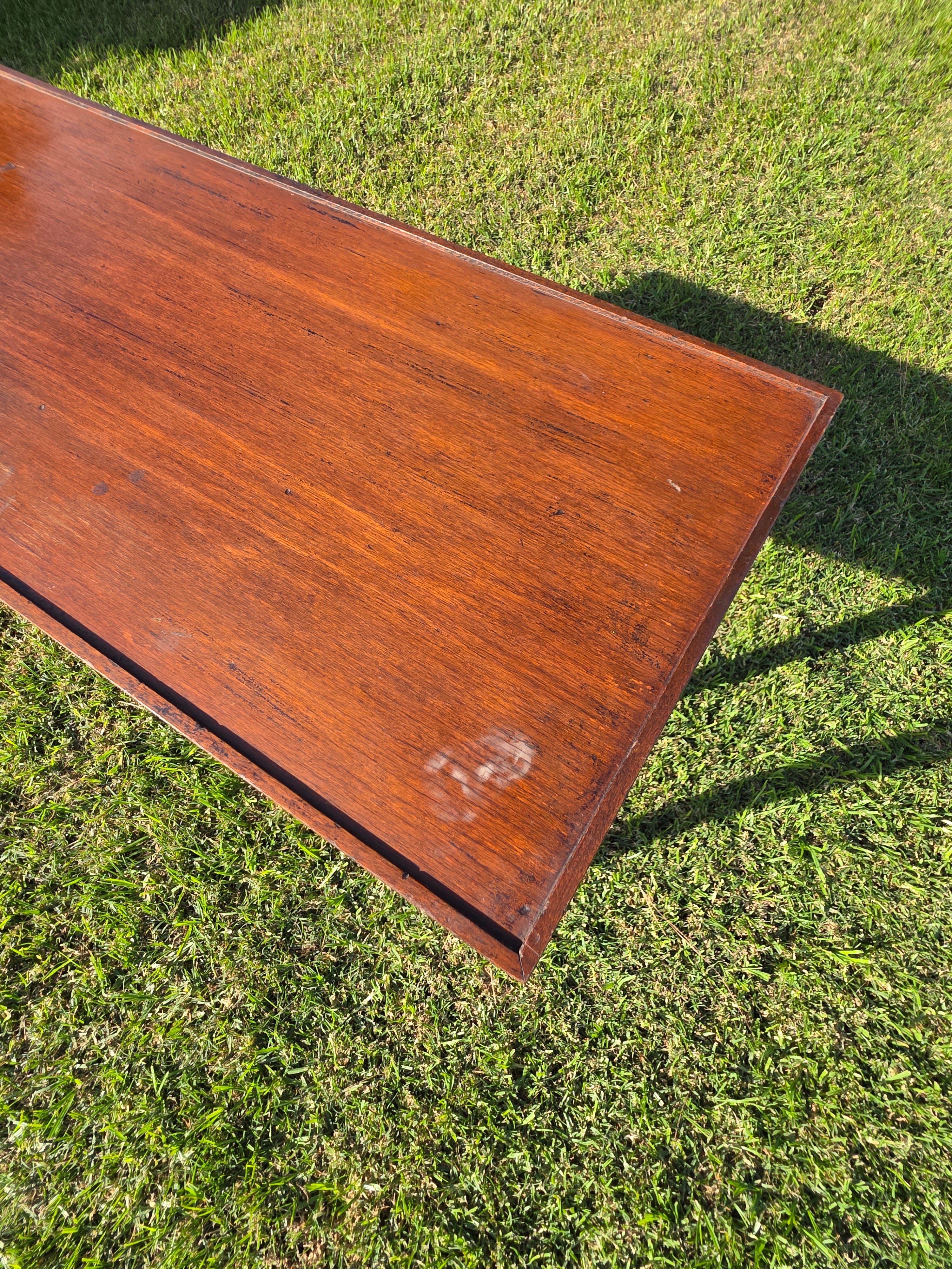 Vintage 52" Console Table - Elegant Cabriole Legs - Perfect for Flat Screen TV