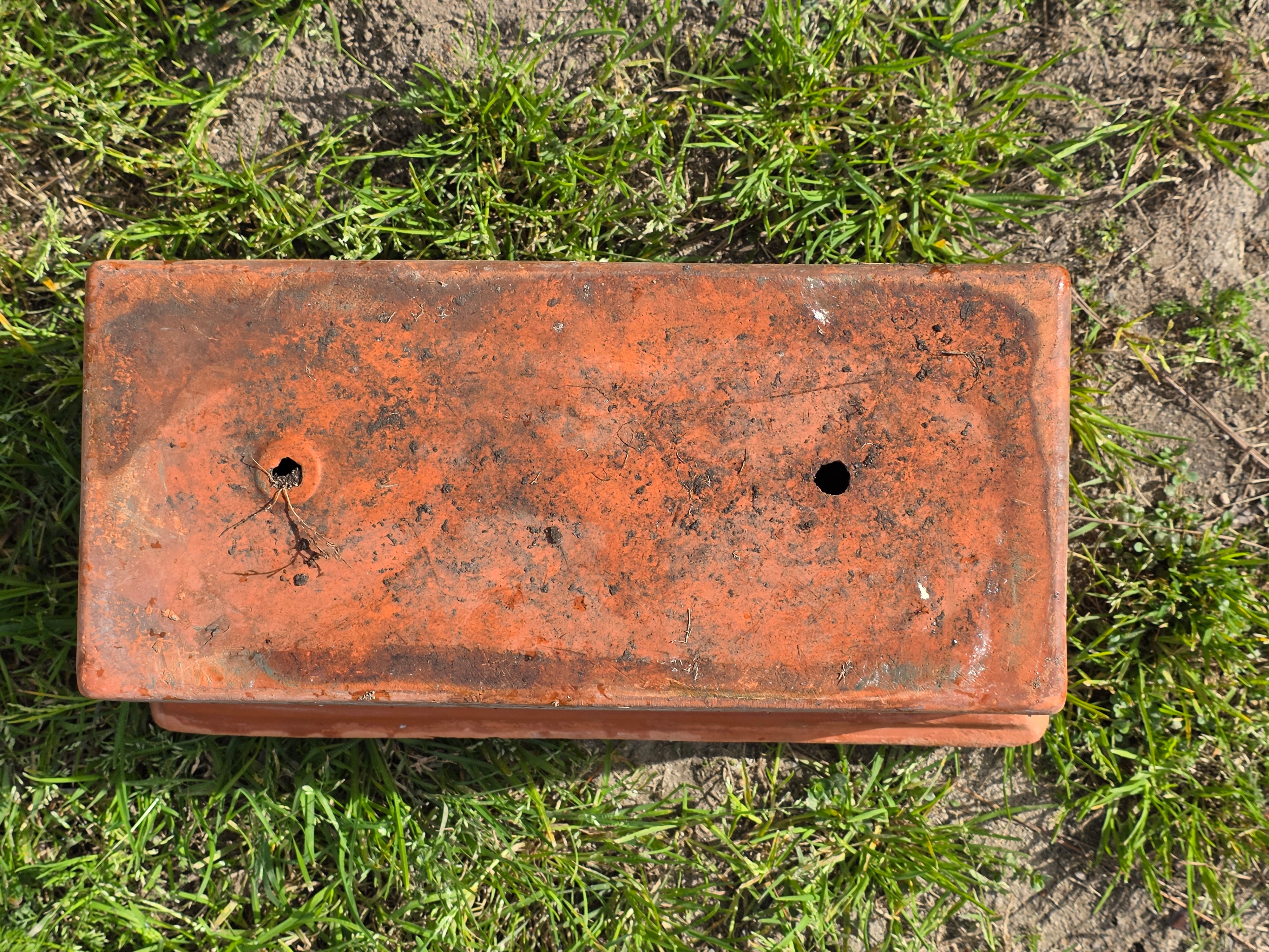Vintage Thomas Ceramics Inc. Rectangular Terracotta Garden Planter