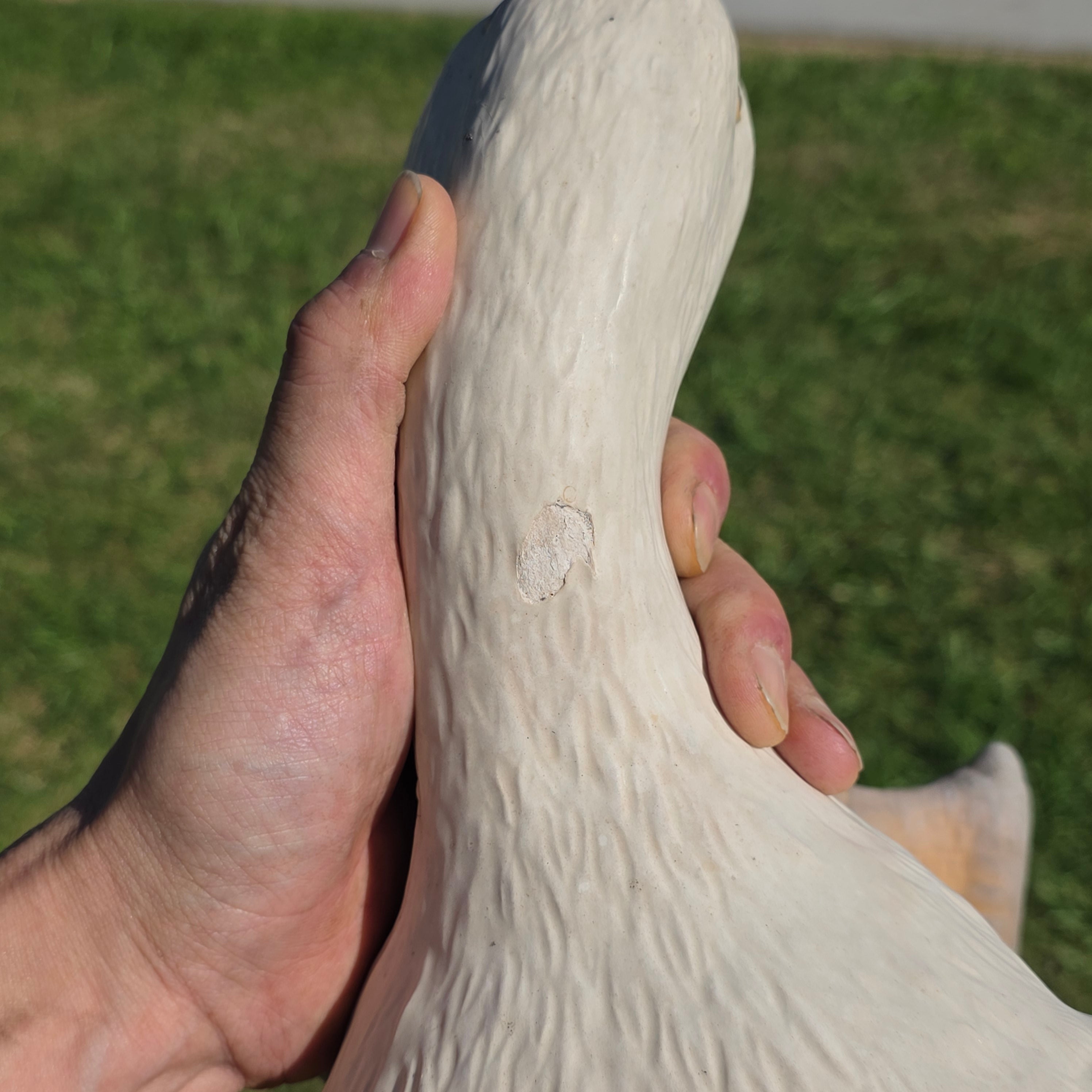 Vintage Style Goose Garden Statue, Early 2000s Reproduction of 60s/70s Mold