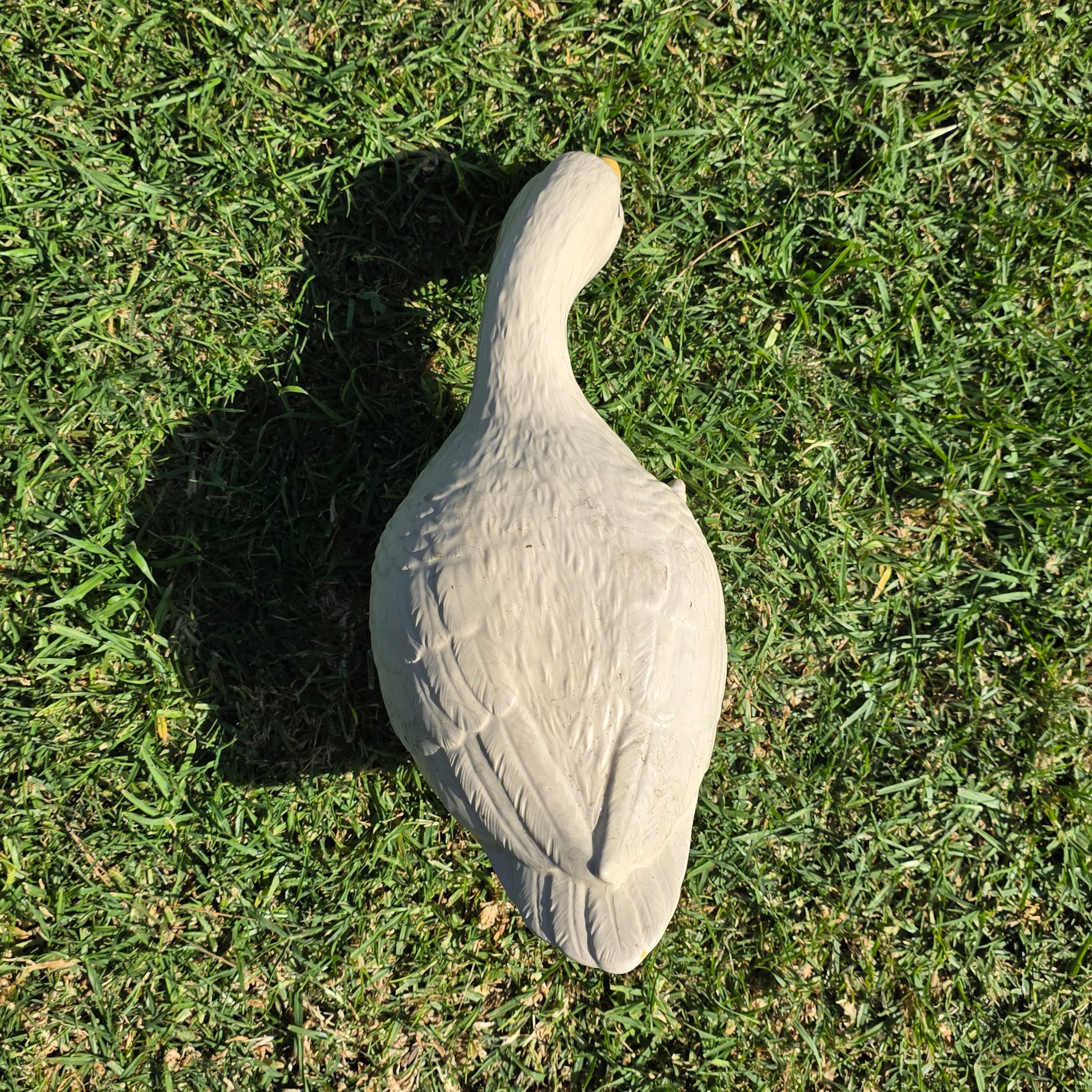 Vintage Style Goose Garden Statue, Early 2000s Reproduction of 60s/70s Mold
