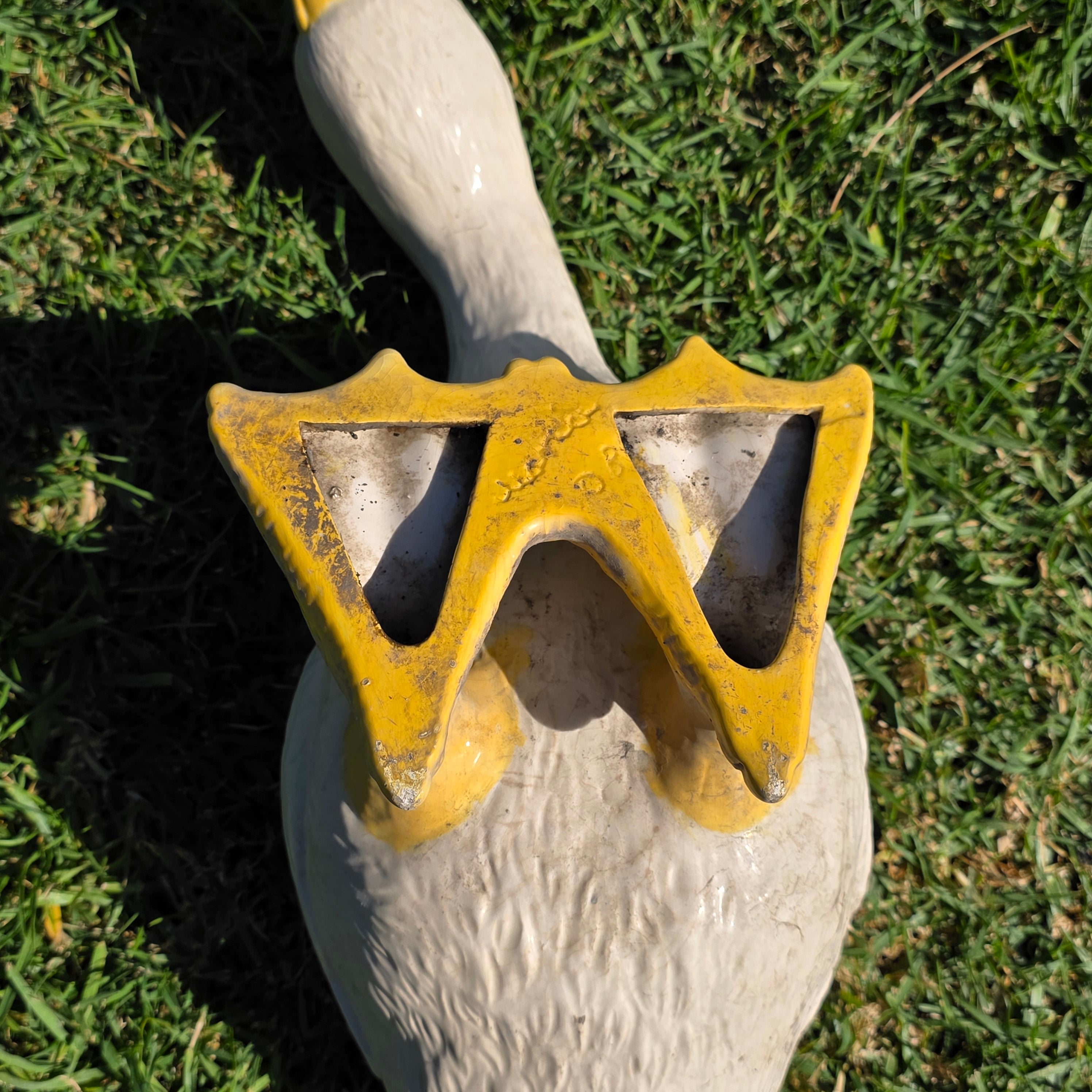 Vintage Style Goose Garden Statue, Early 2000s Reproduction of 60s/70s Mold