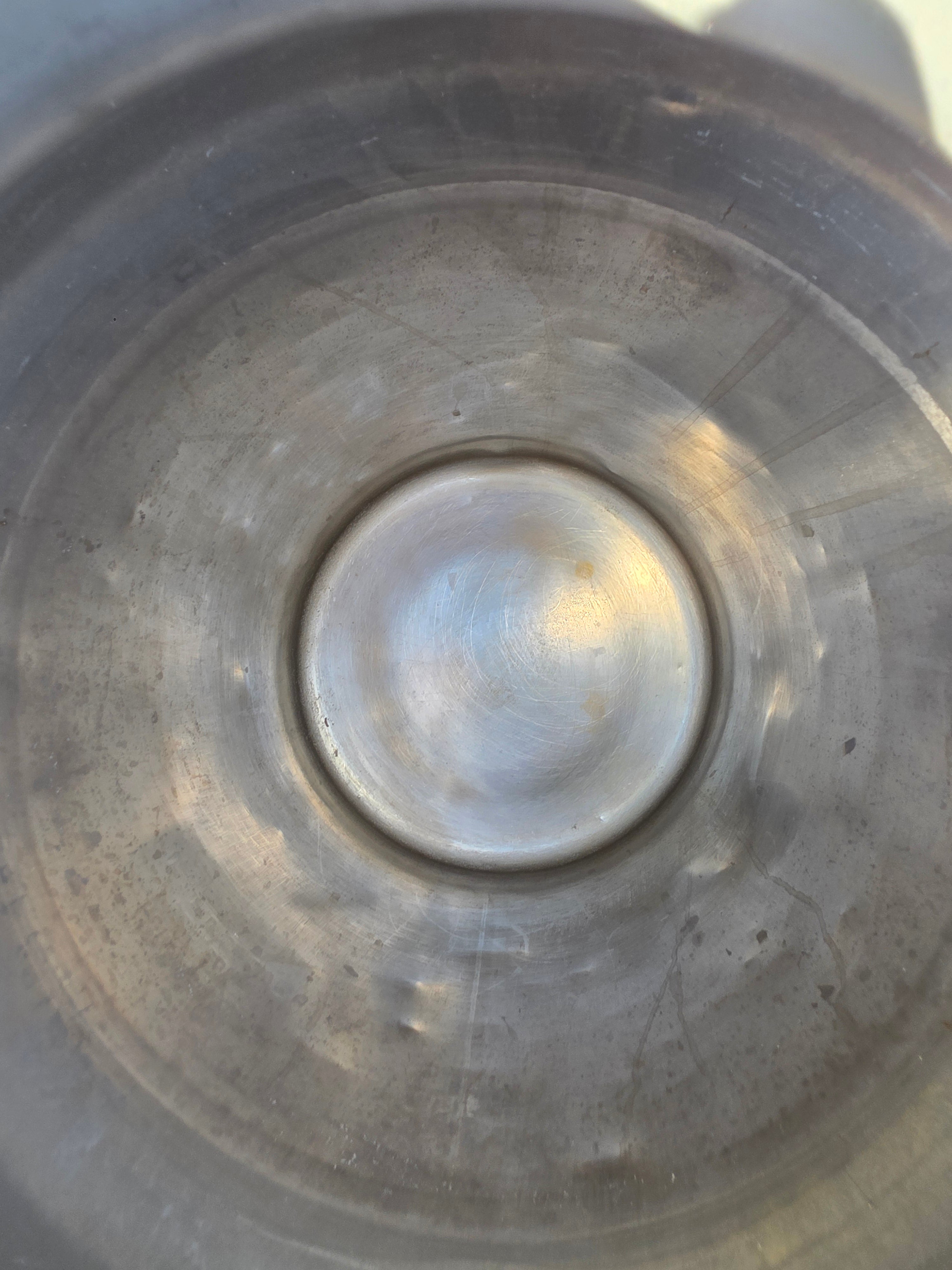 Vintage BUHL 20-Quart Heavy Duty Aluminum Milk Can with Umbrella Lid - 20" H