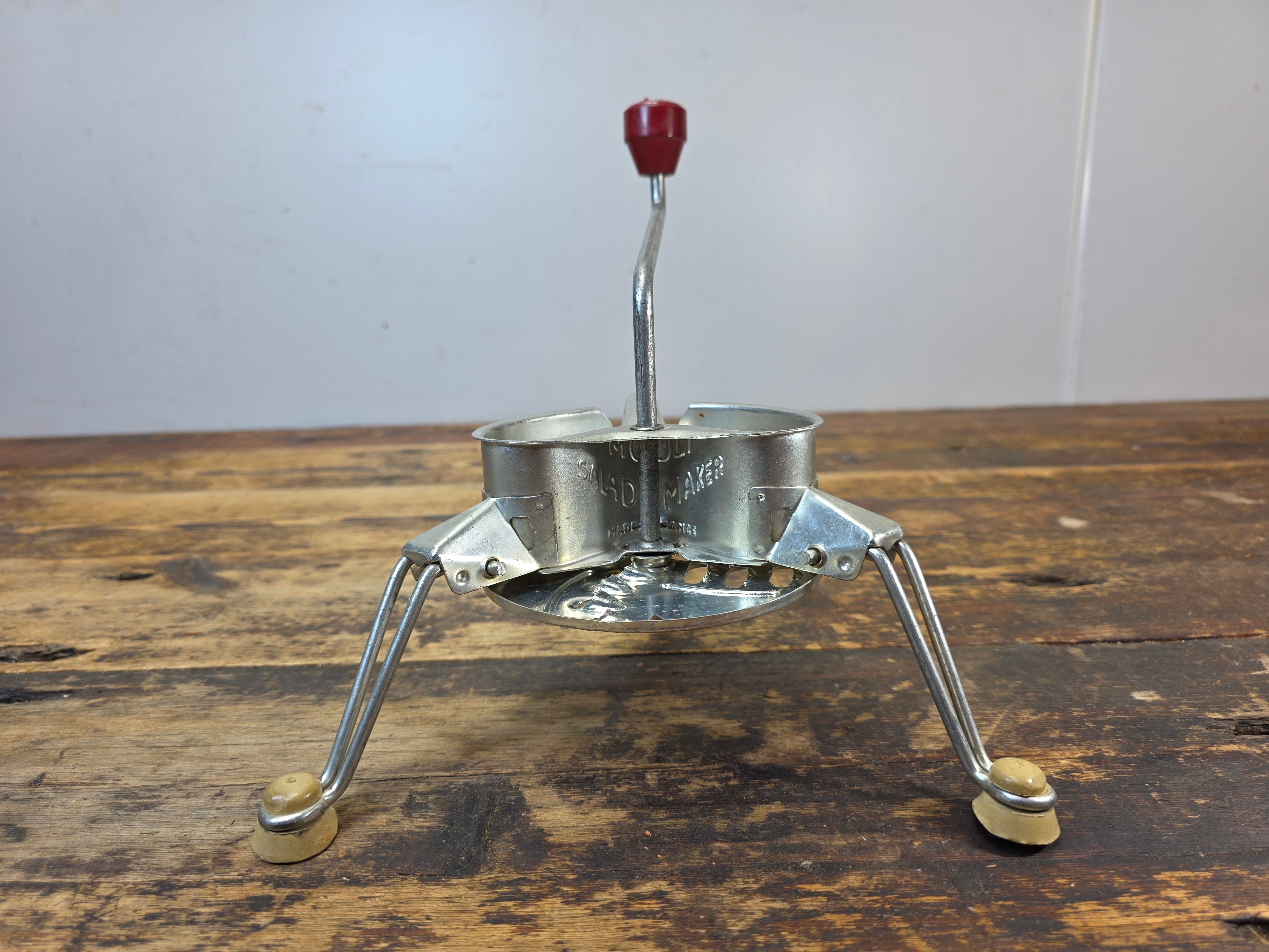 Vintage Mouli Salad Maker in Original Box w/ 5 Discs & Circle Guides