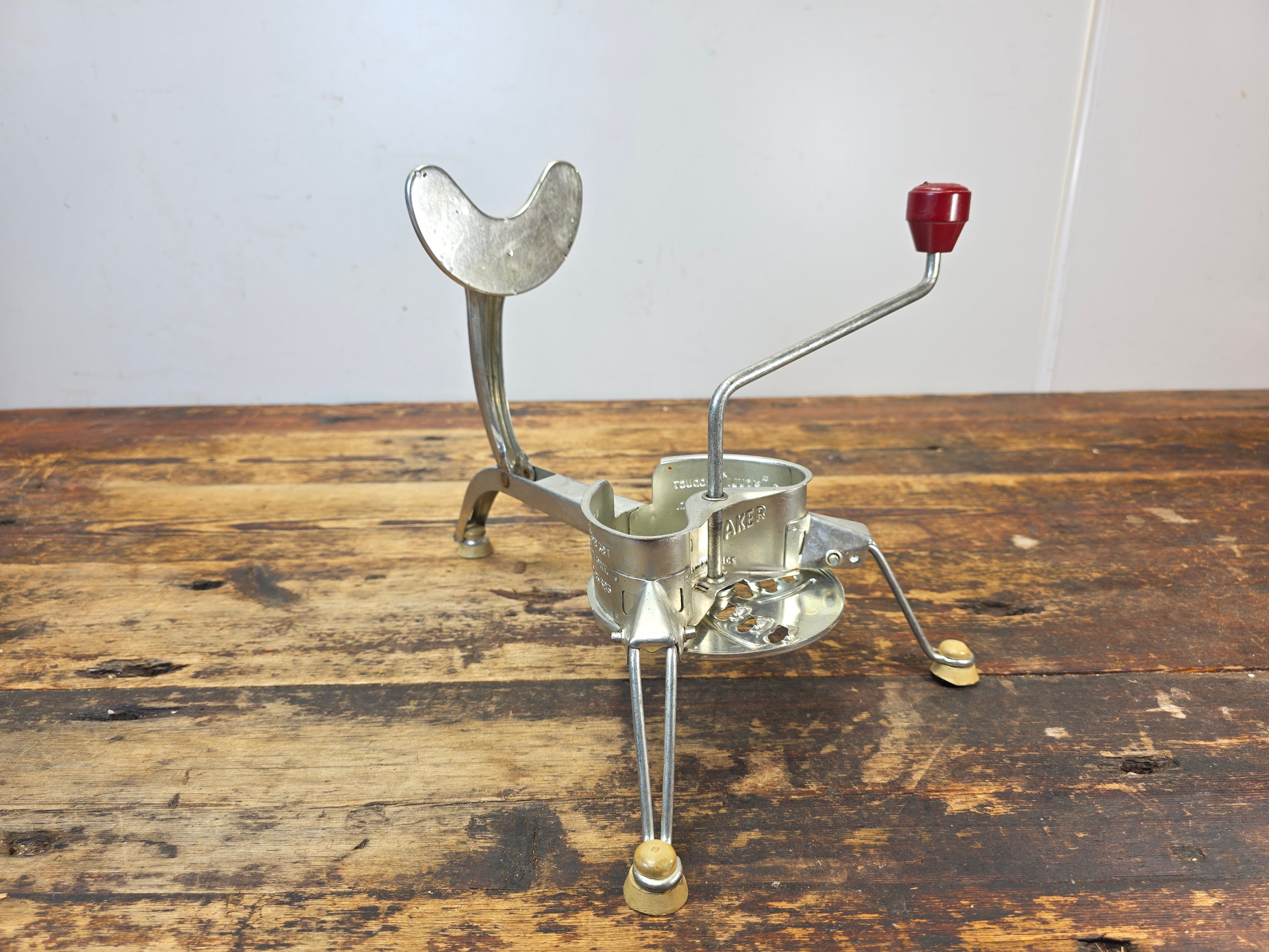 Vintage Mouli Salad Maker in Original Box w/ 5 Discs & Circle Guides