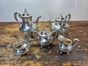 Reed & Barton "Regent Plain" 5600 Silver Plated 5-Piece Service Set