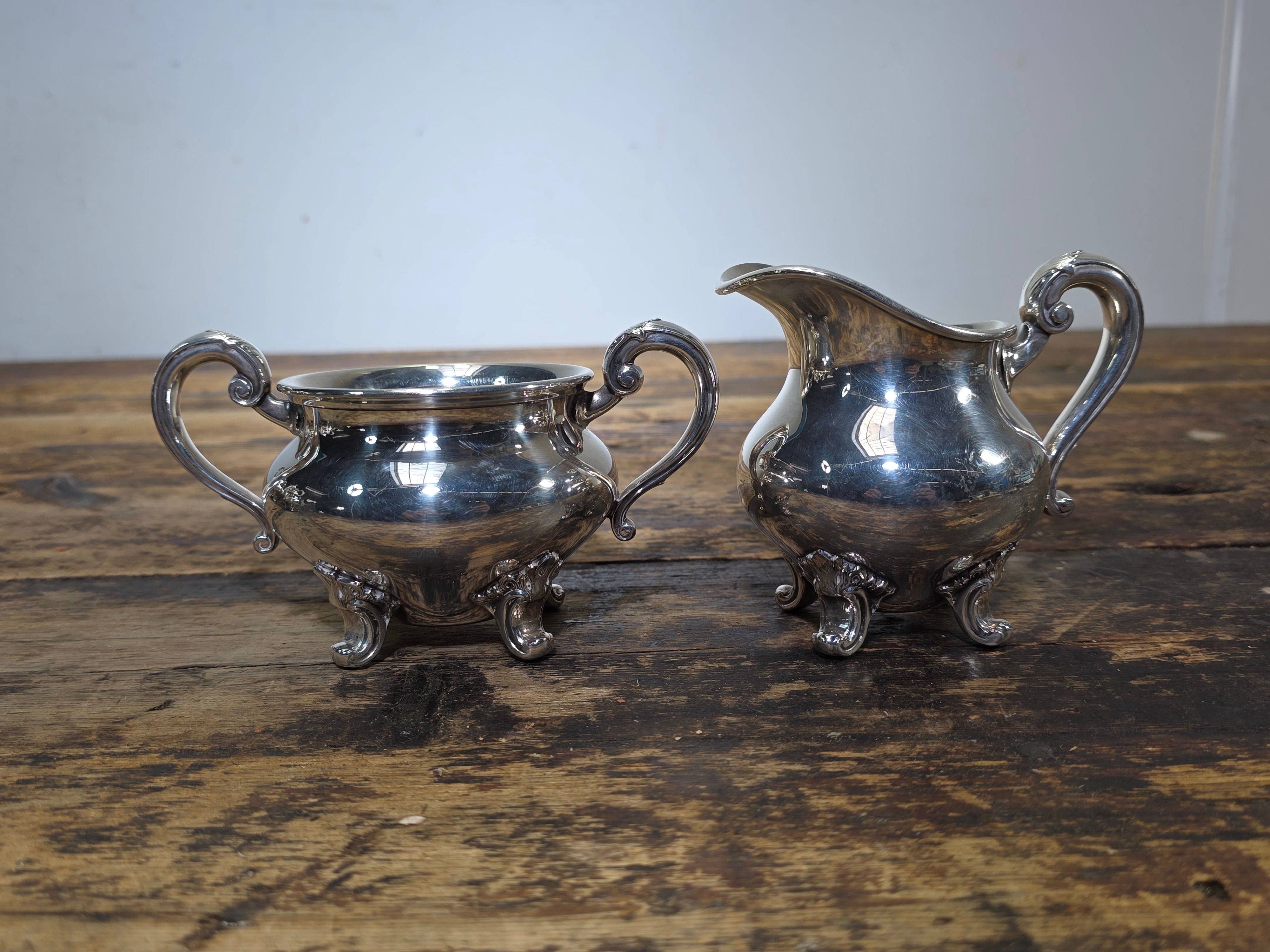 Reed & Barton "Regent Plain" 5600 Silver Plated 5-Piece Service Set