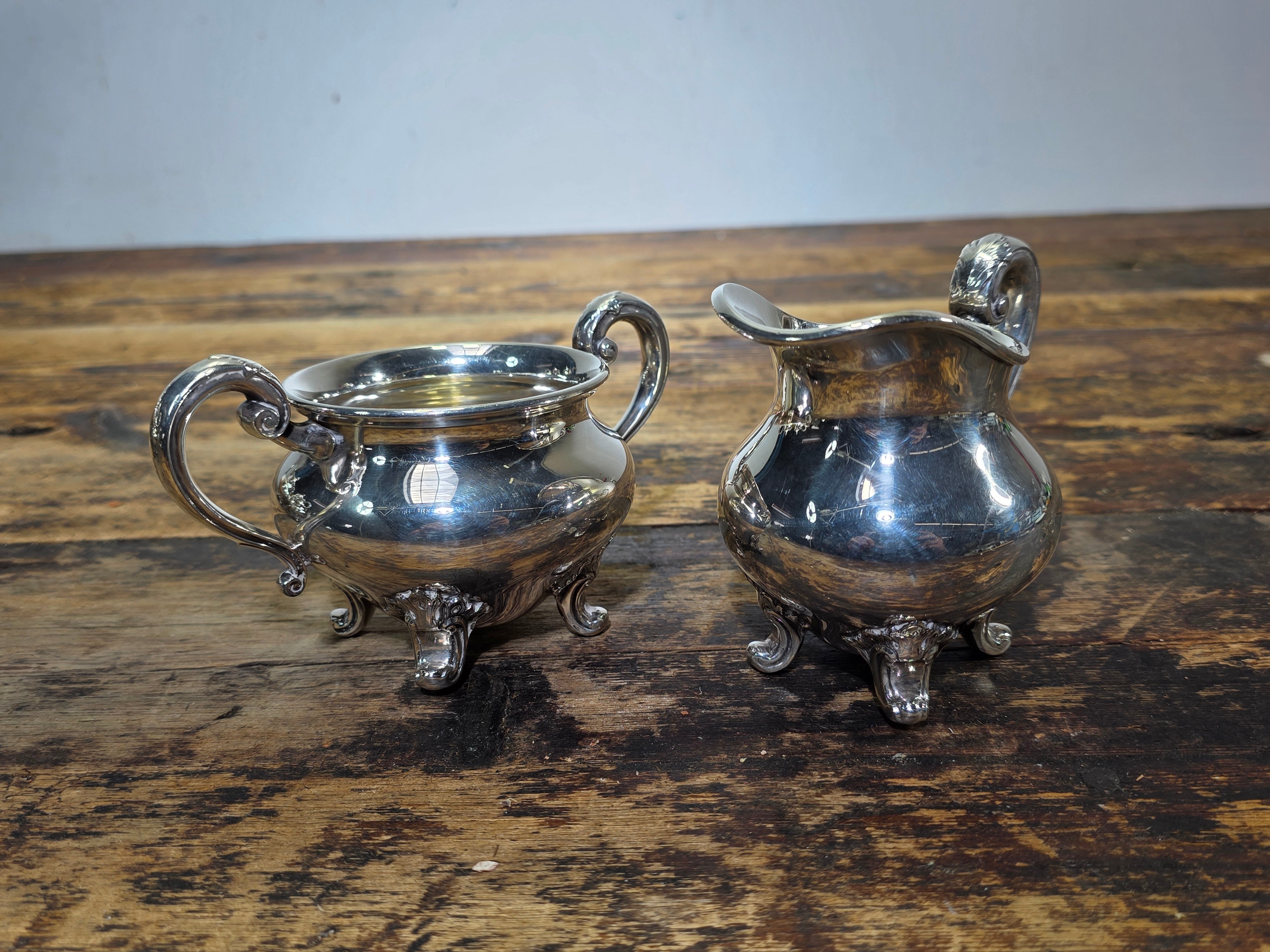 Reed & Barton "Regent Plain" 5600 Silver Plated 5-Piece Service Set
