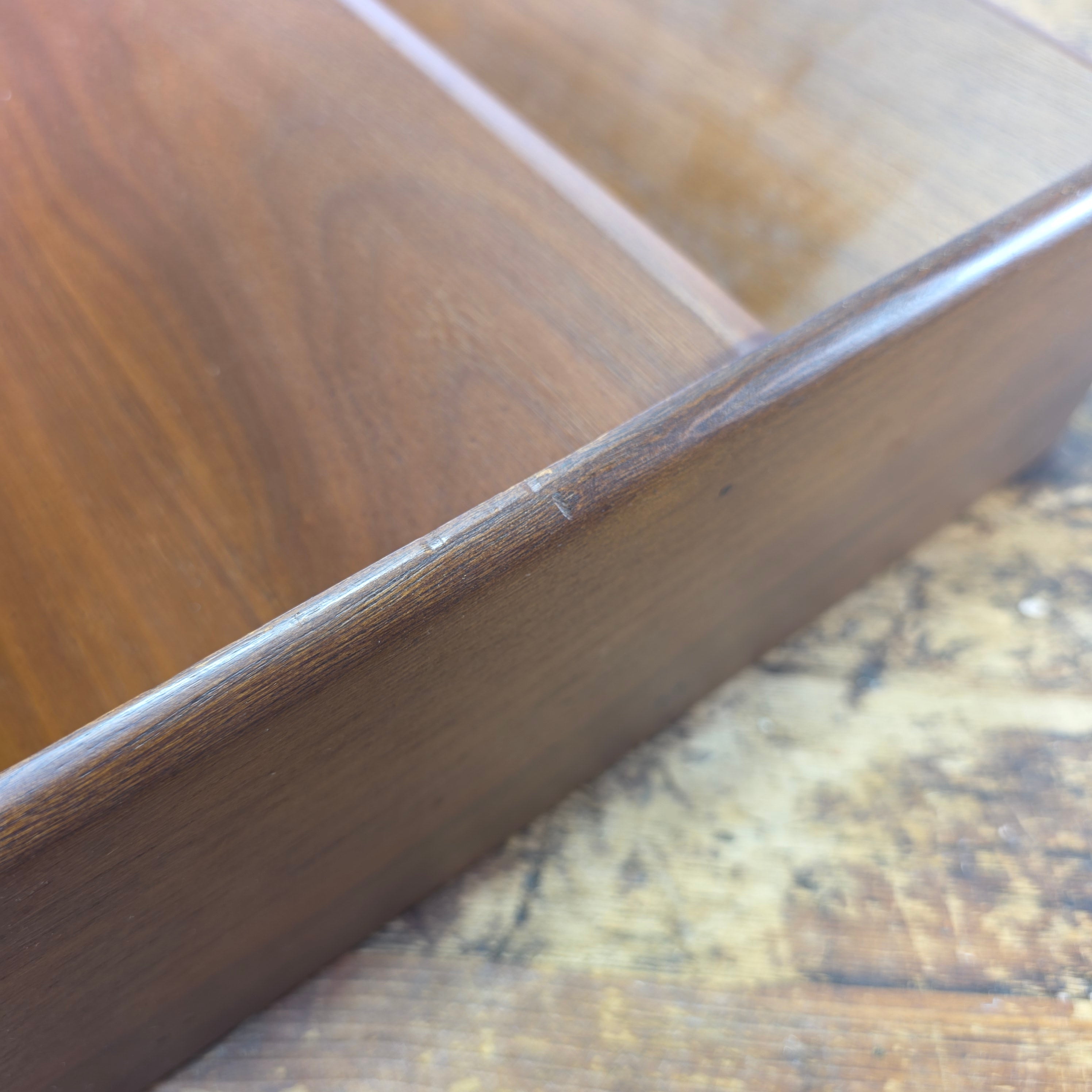 Mid-Century Modern Walnut Wall-Mounted Document Organizer
