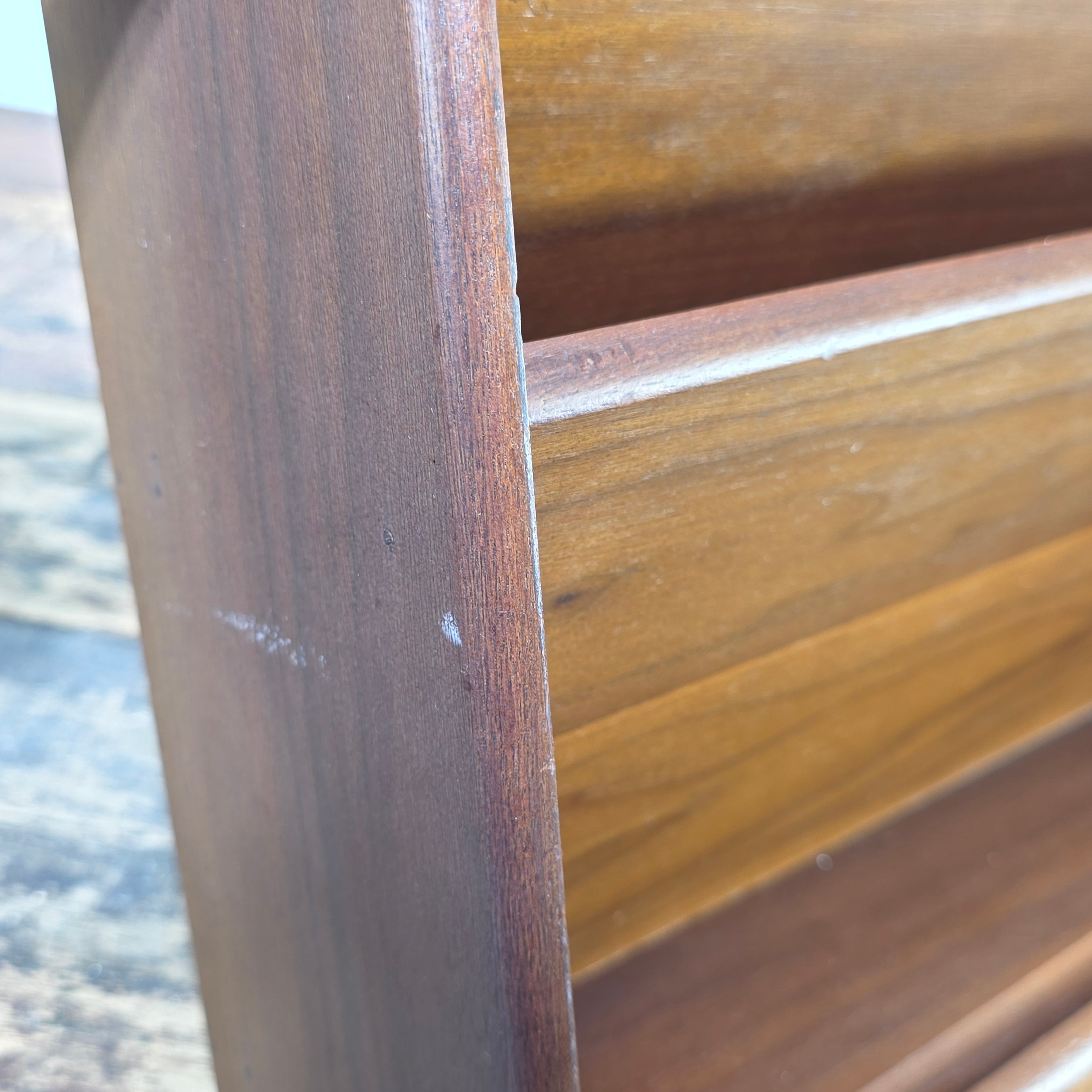 Mid-Century Modern Walnut Wall-Mounted Document Organizer