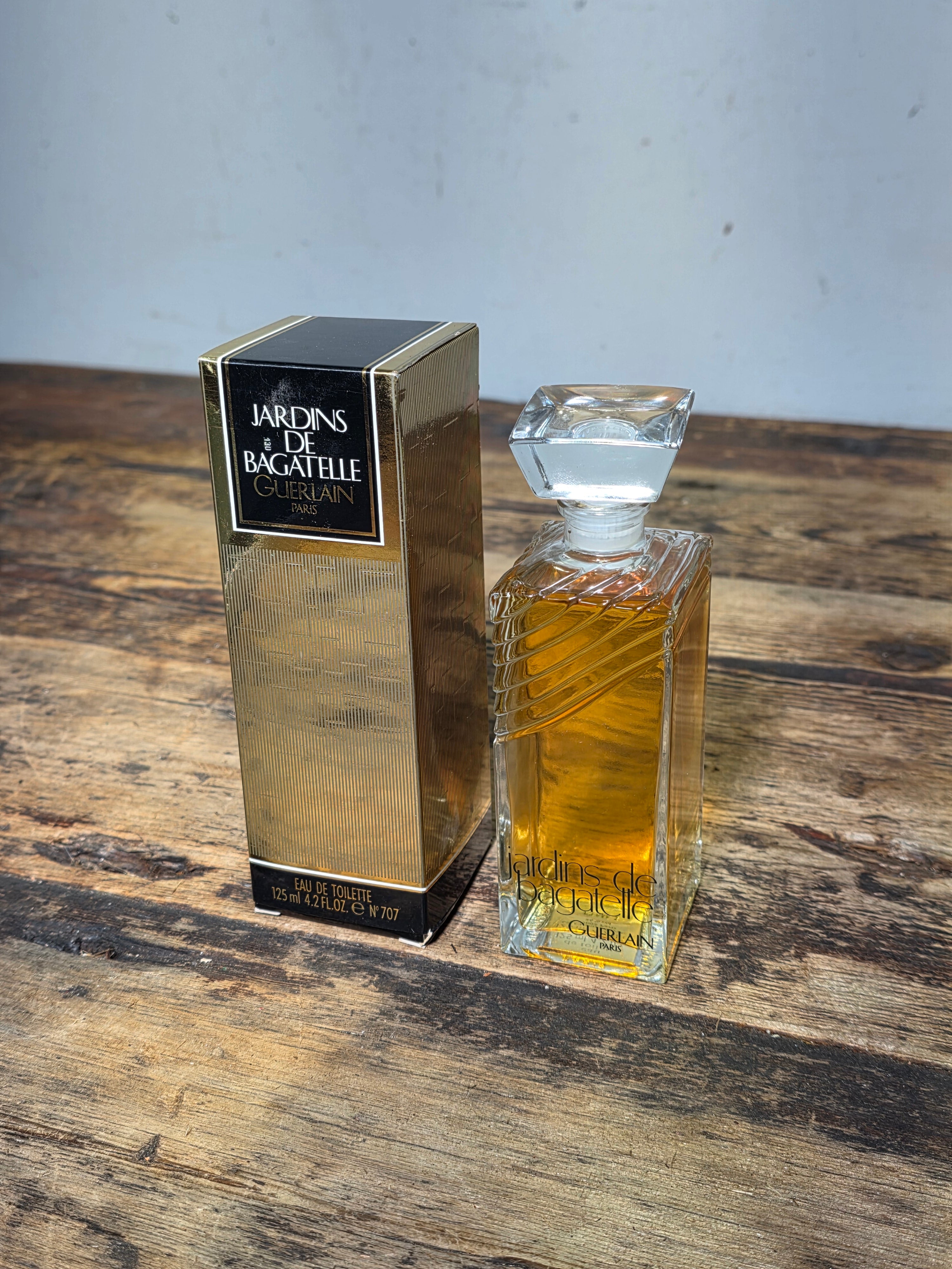 Vintage Guerlain Jardins de Bagatelle Eau de Toilette 125ml 4.2oz with Box