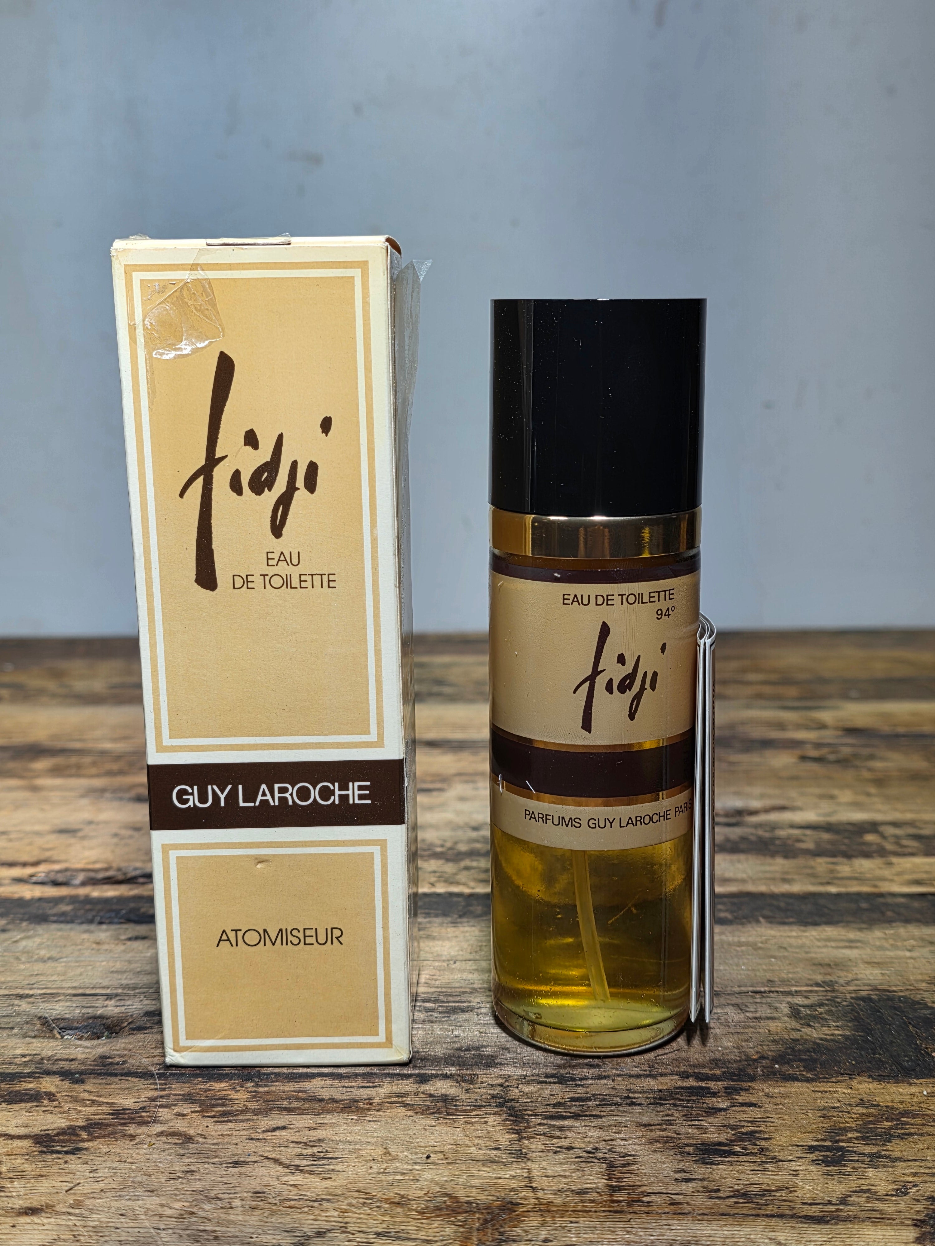 Vintage Guy Laroche Fidji Eau de Toilette Atomizer 4.5oz 128g with Box