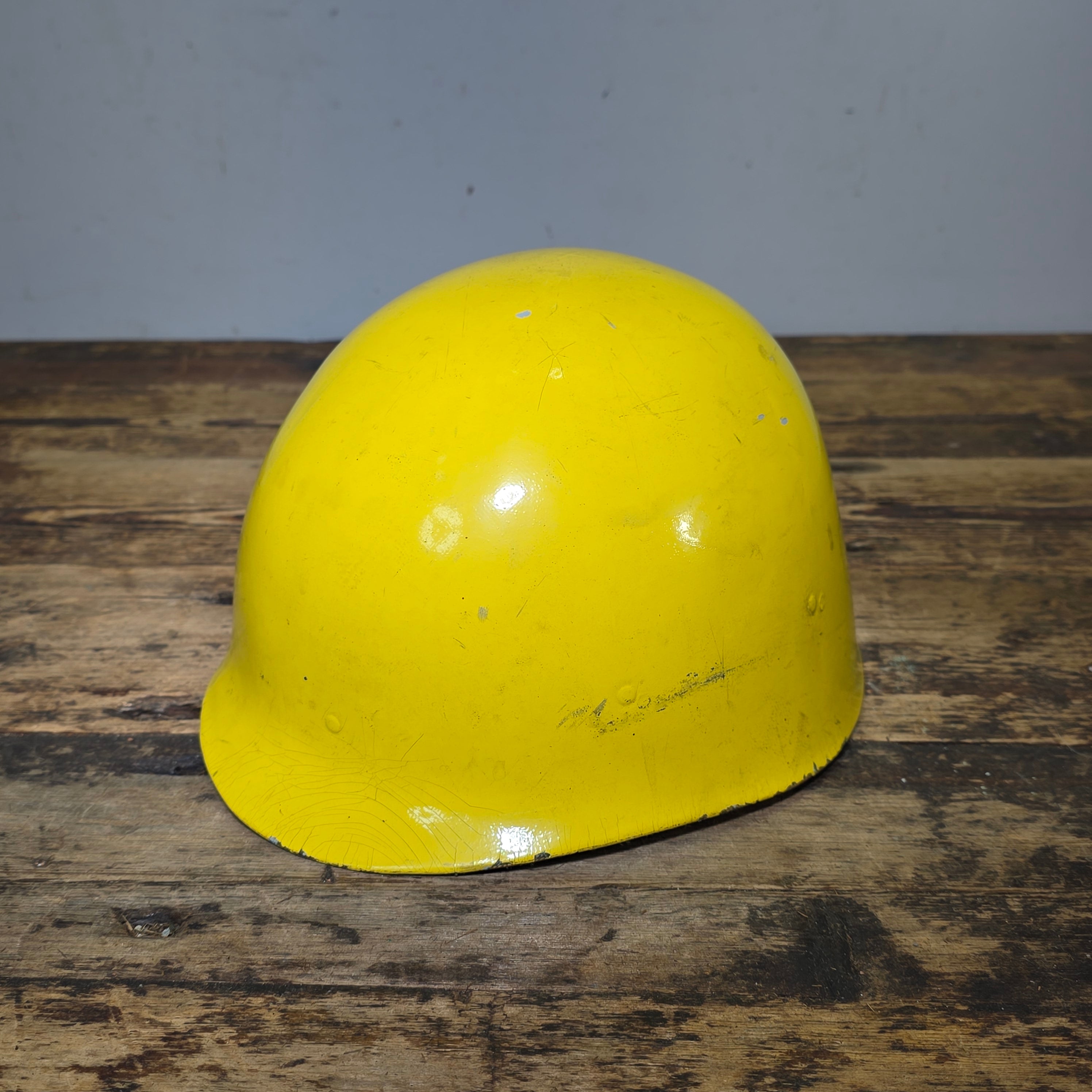 WWII M1 Helmet Liner Firestone Vietnam Era Reissue Civil Use Yellow Painted 29
