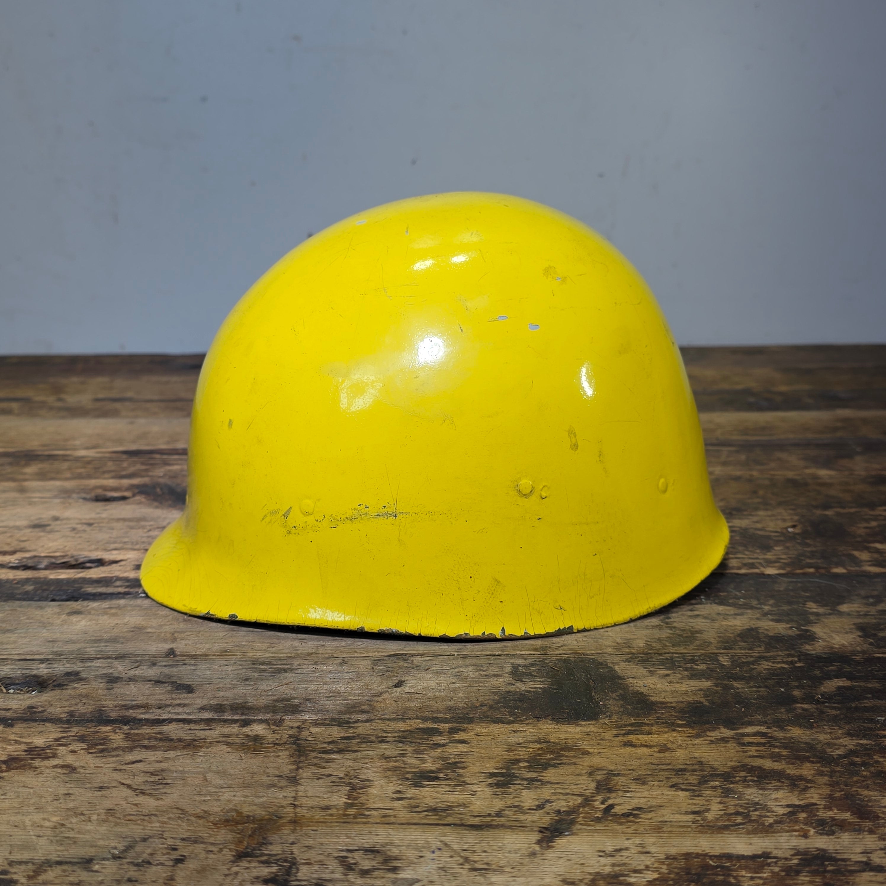 WWII M1 Helmet Liner Firestone Vietnam Era Reissue Civil Use Yellow Painted 29