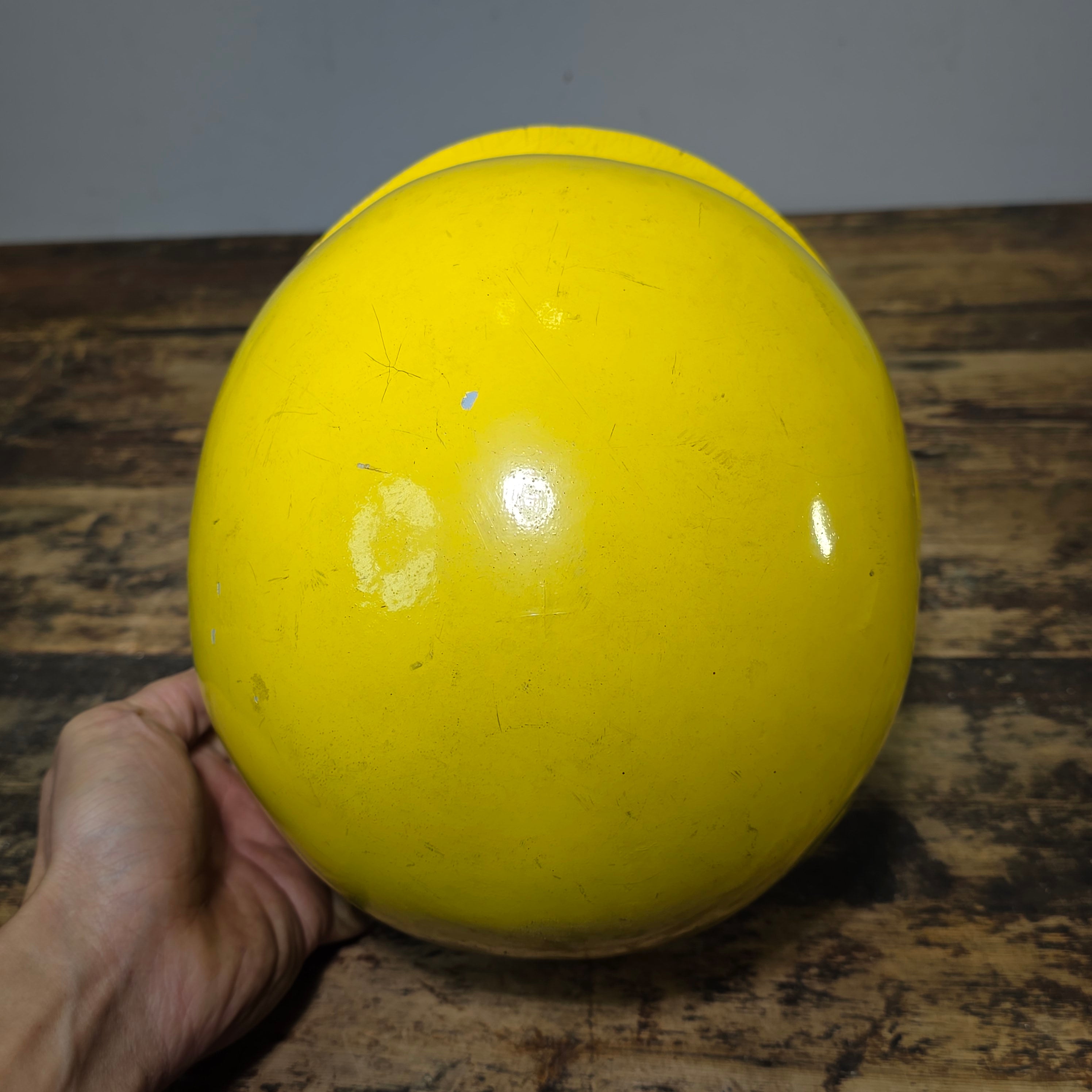 WWII M1 Helmet Liner Firestone Vietnam Era Reissue Civil Use Yellow Painted 29