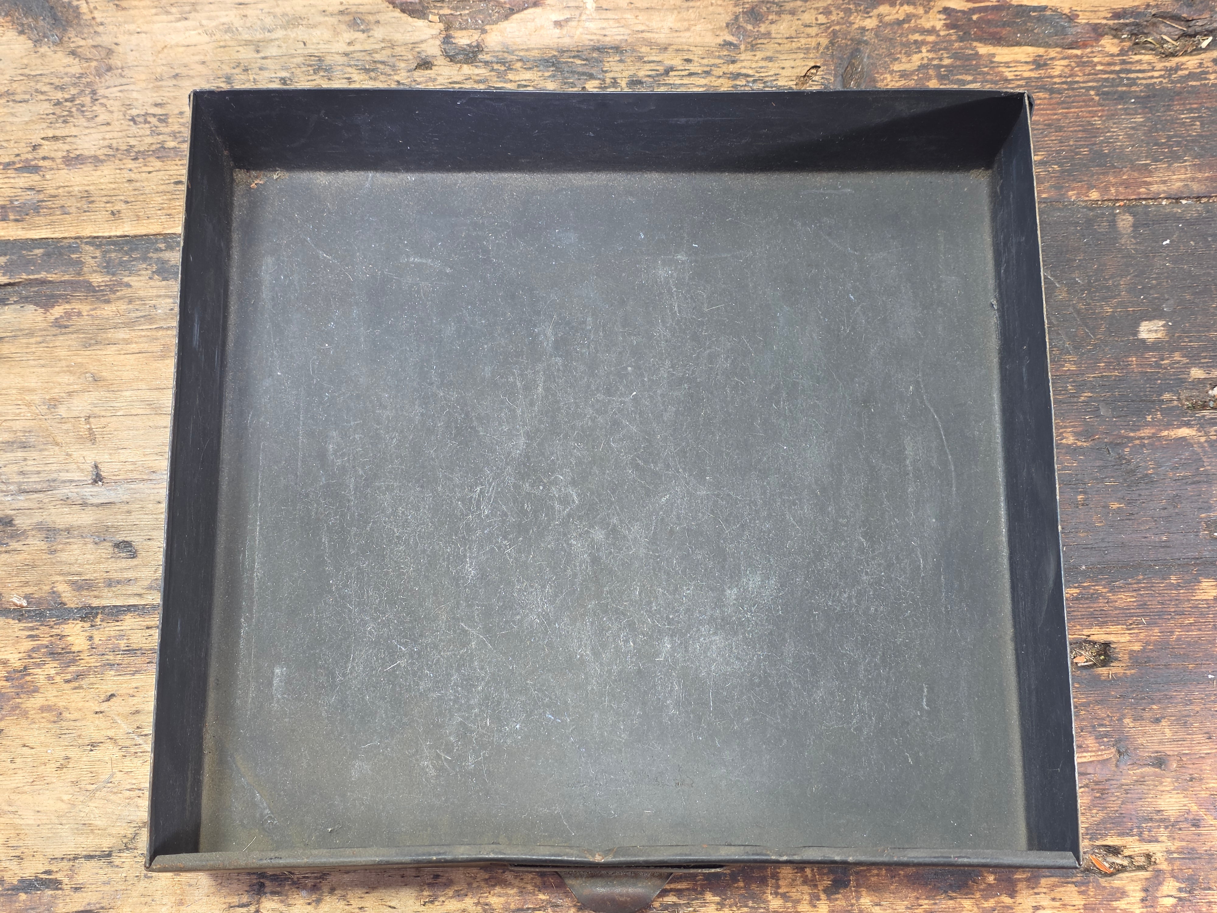 Vintage Industrial 12 Drawer Steel Cabinet Matte Black Metal Parts Storage Chest