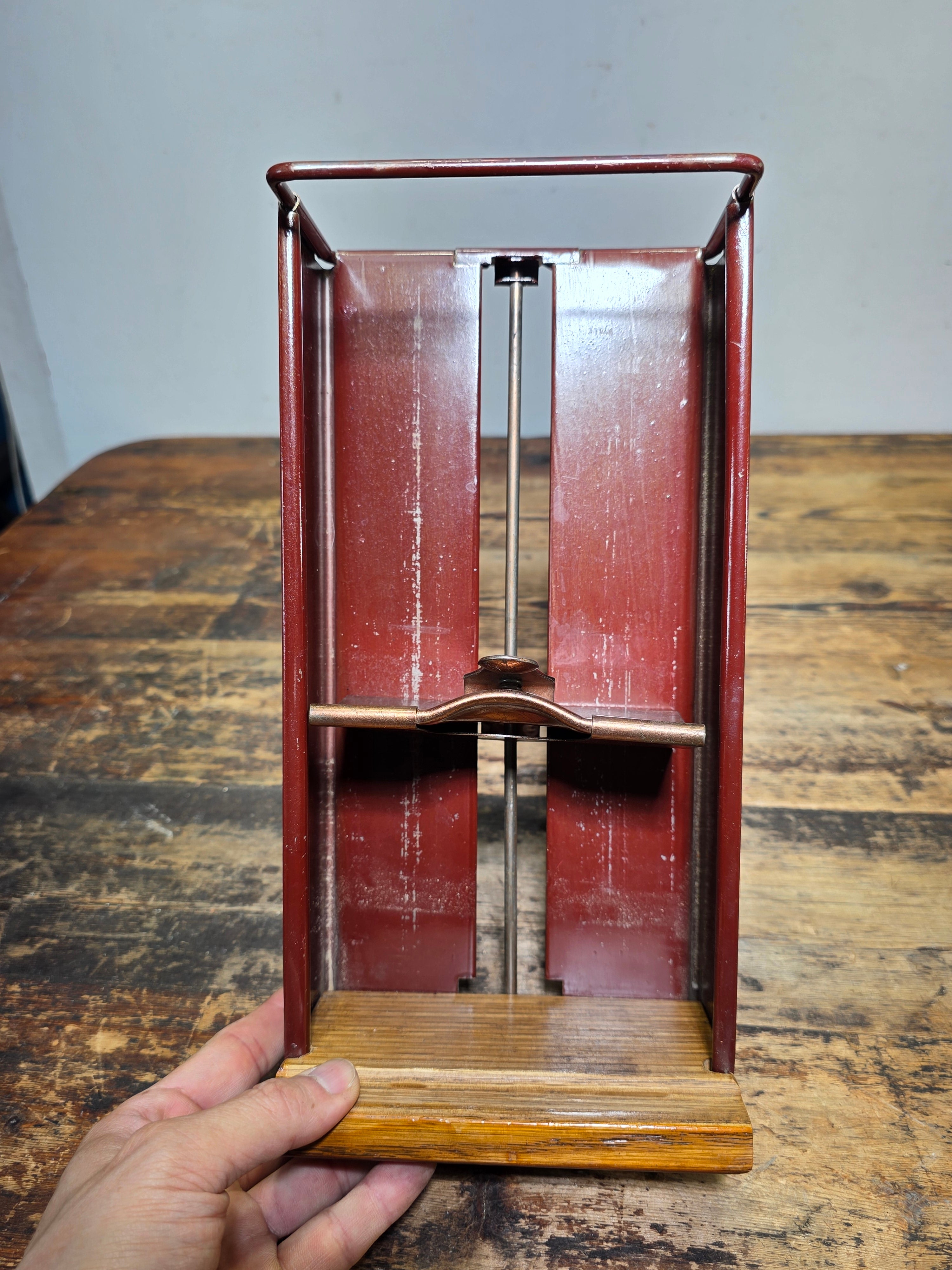 Vintage Globe Wernicke Oak Wood Index Card File Cabinet Shaw Walker A-Z Divider