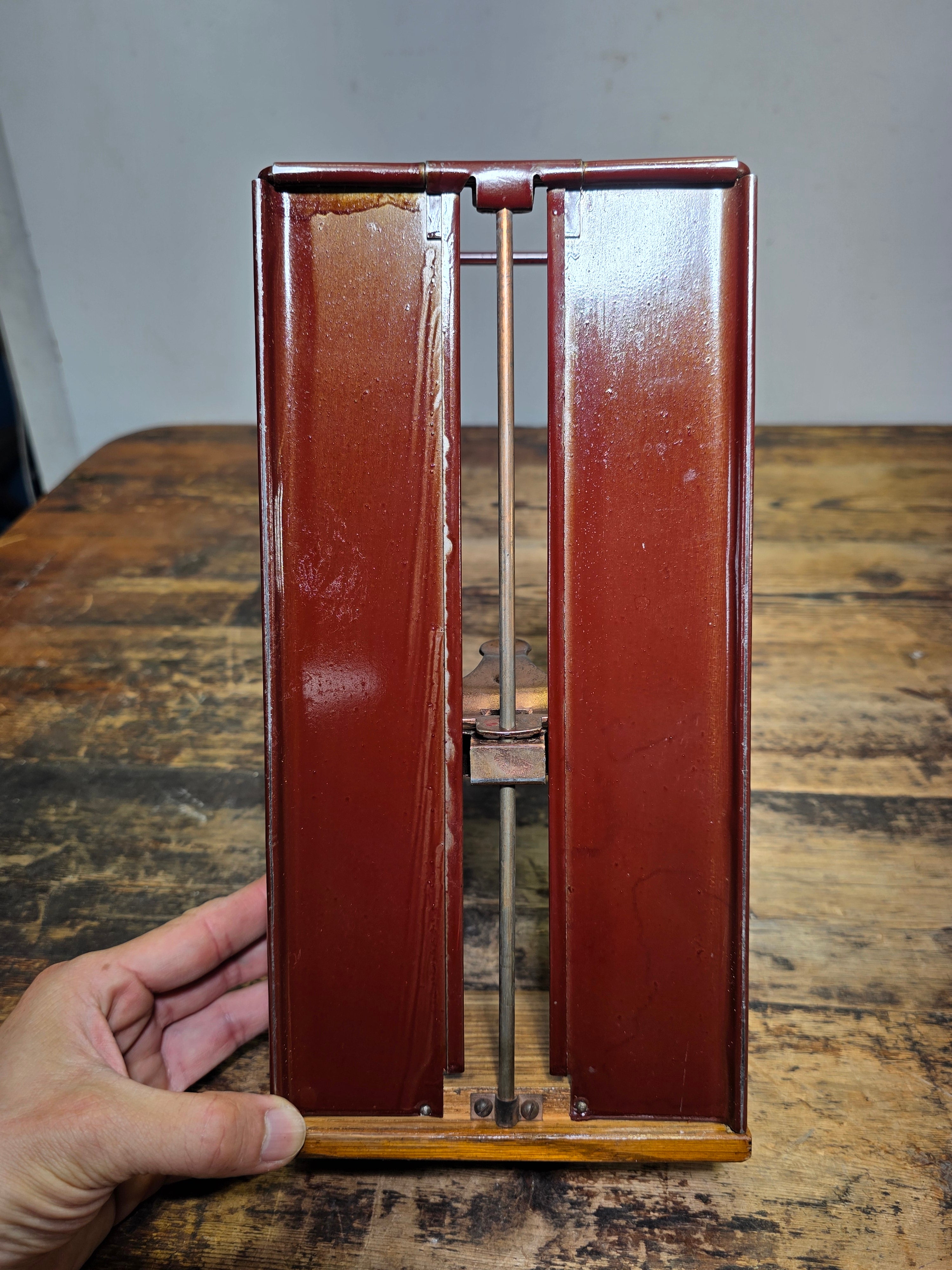 Vintage Globe Wernicke Oak Wood Index Card File Cabinet Shaw Walker A-Z Divider