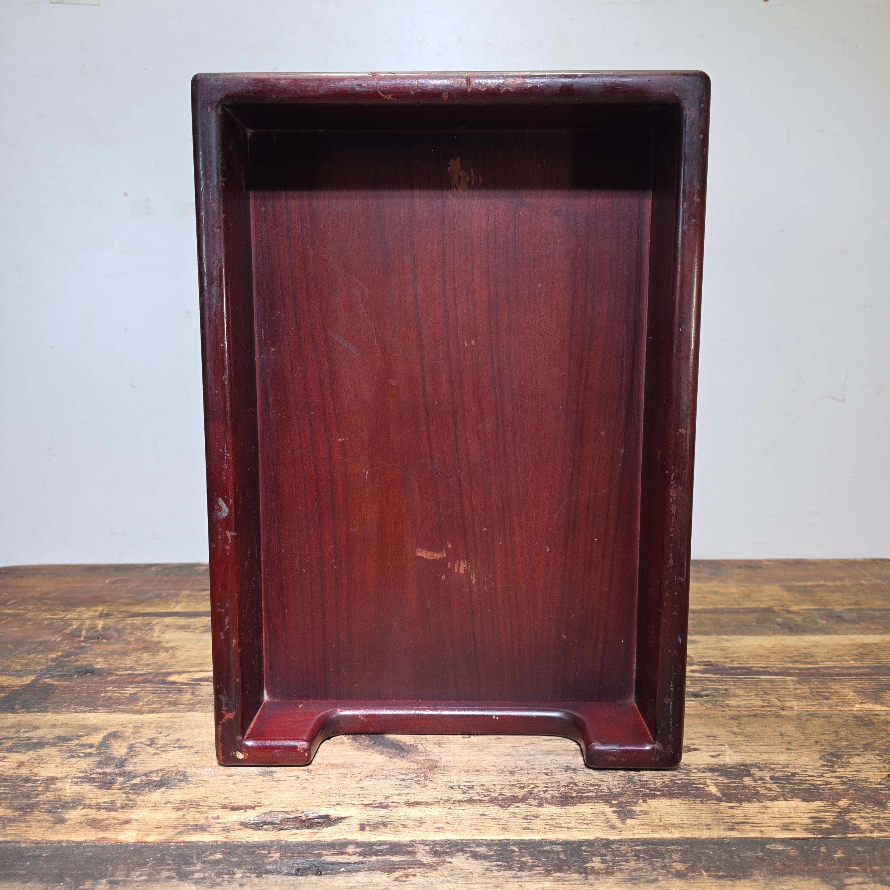 Vintage Wood 2 Tier Letter Tray Desk Organizer Mid Century Modern Rustic Style (Copy)