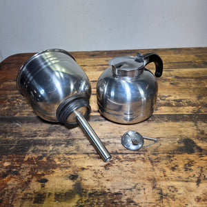 Vintage NICRO Stainless Steel Vacuum Coffee Maker Brewer Chicago MCM 1940s Prop
