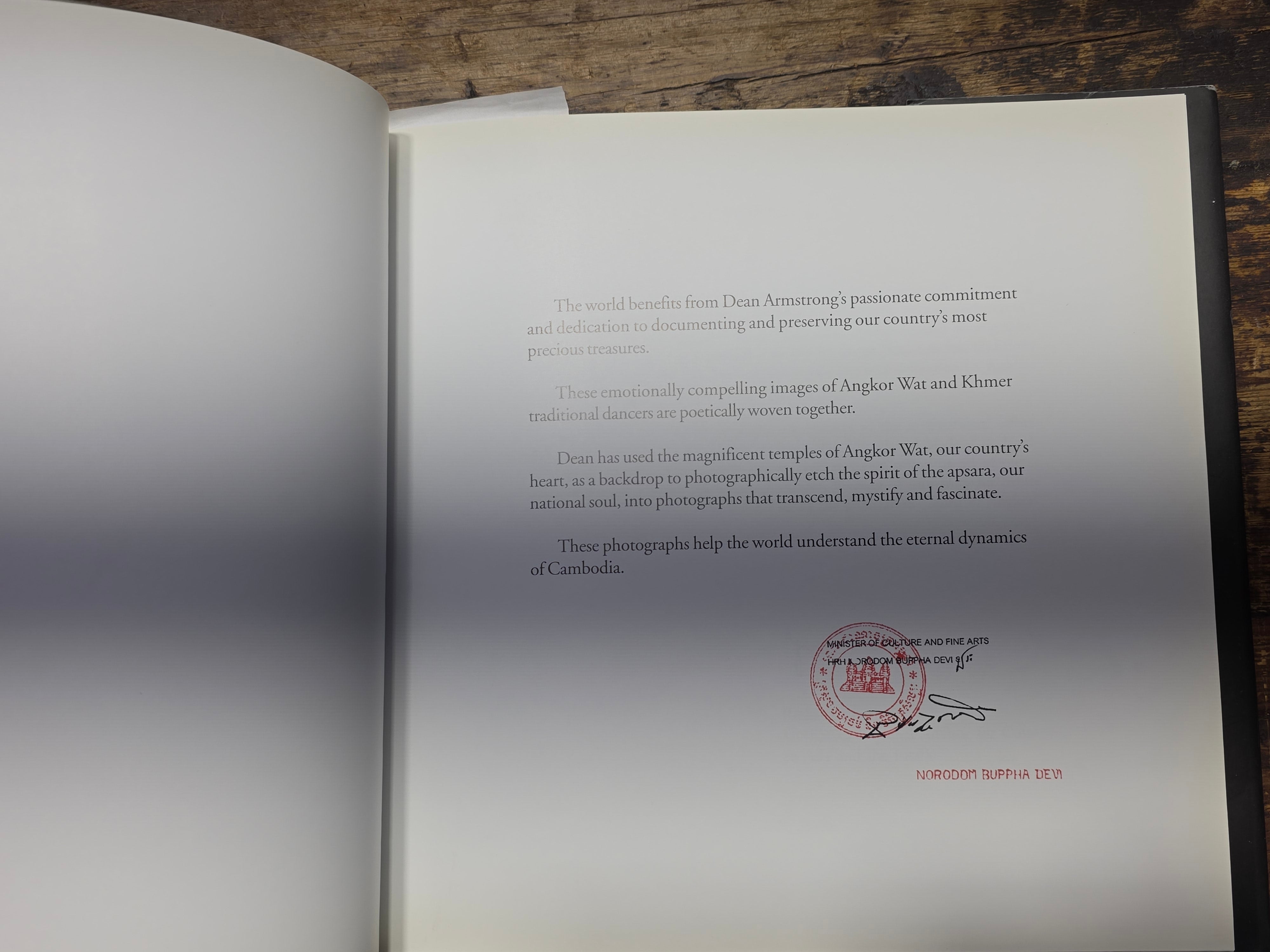Spirit of Angkor Dean Armstrong 2002 Signed First Edition Hardcover Cambodia Art