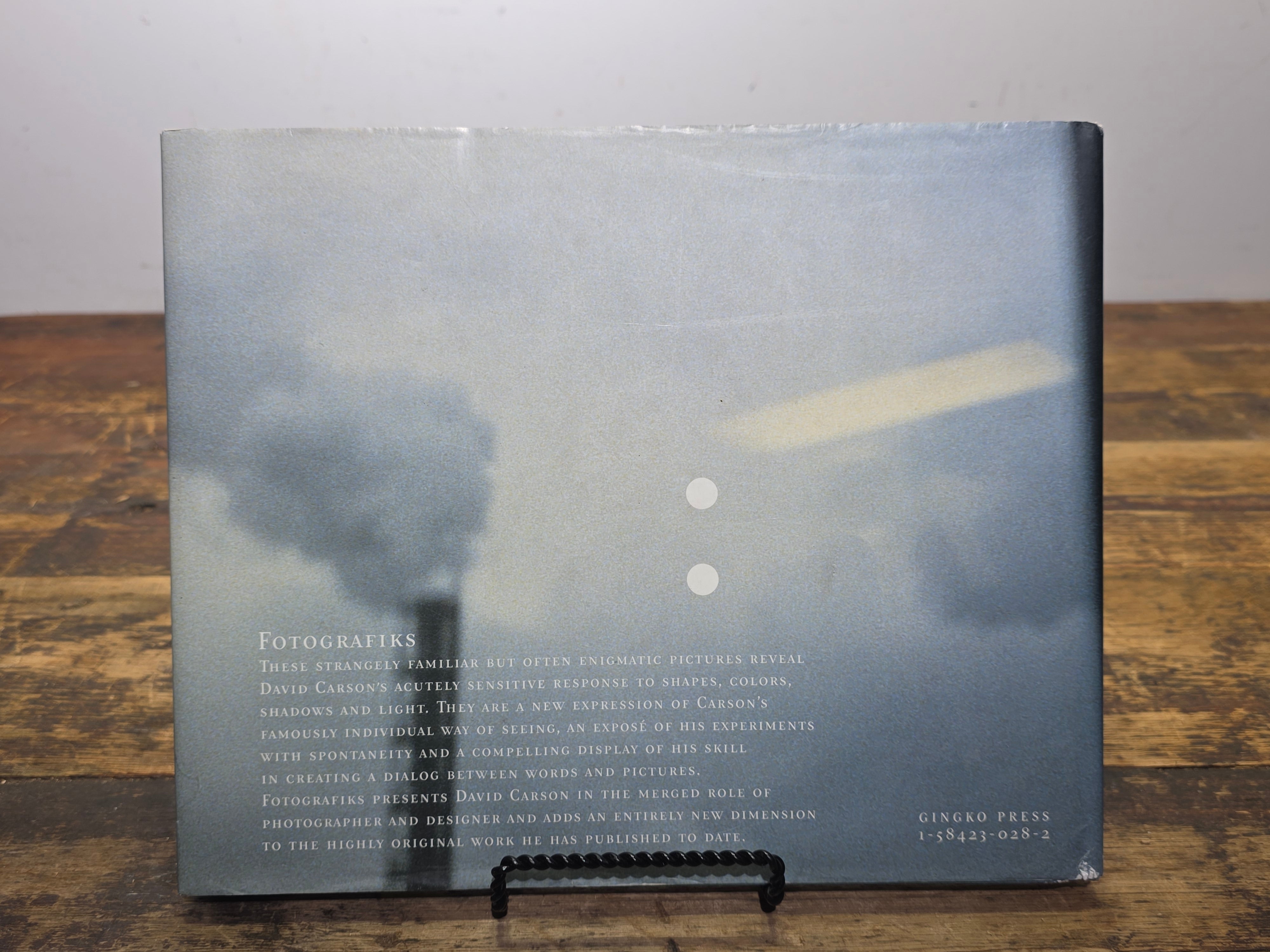 Fotografiks David Carson 1999 First Edition Signed (?) Graphic Design Photo Book