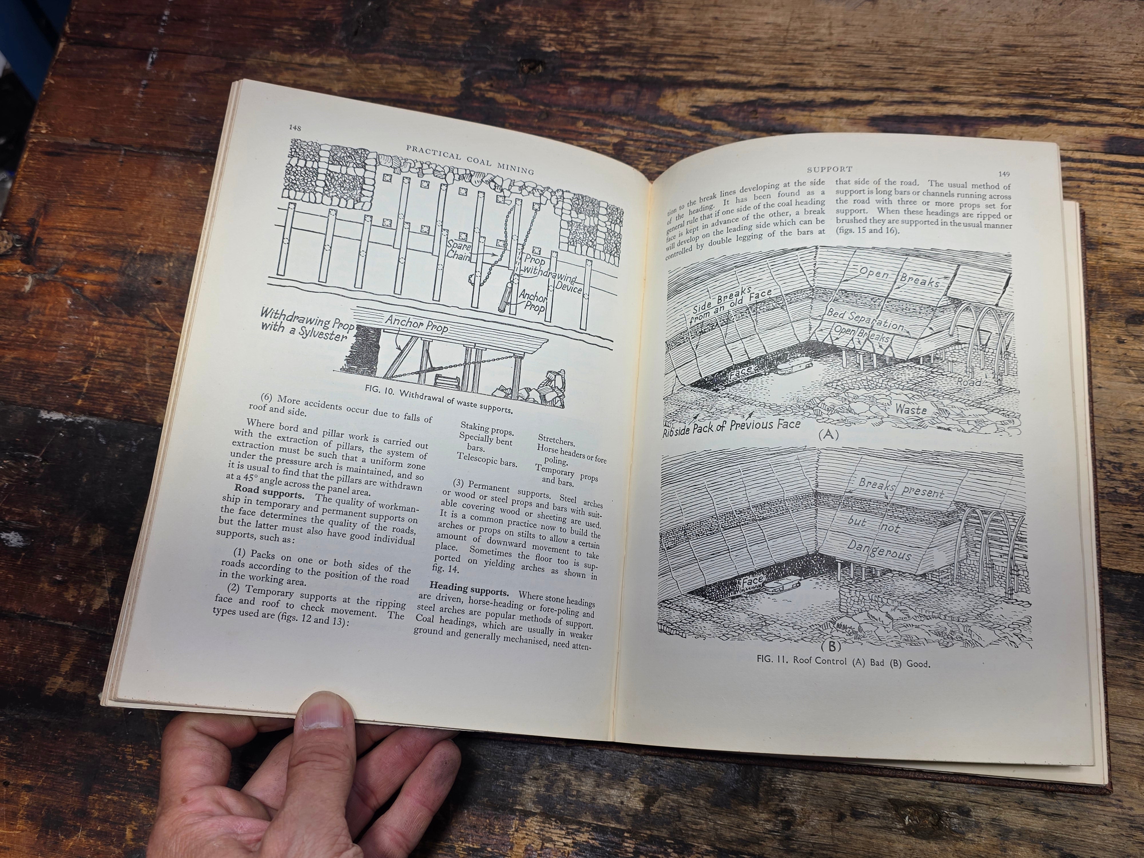 Practical Coal Mining for Miners 1951 2 Vol Set E. Mason Virtue & Co Illustrated