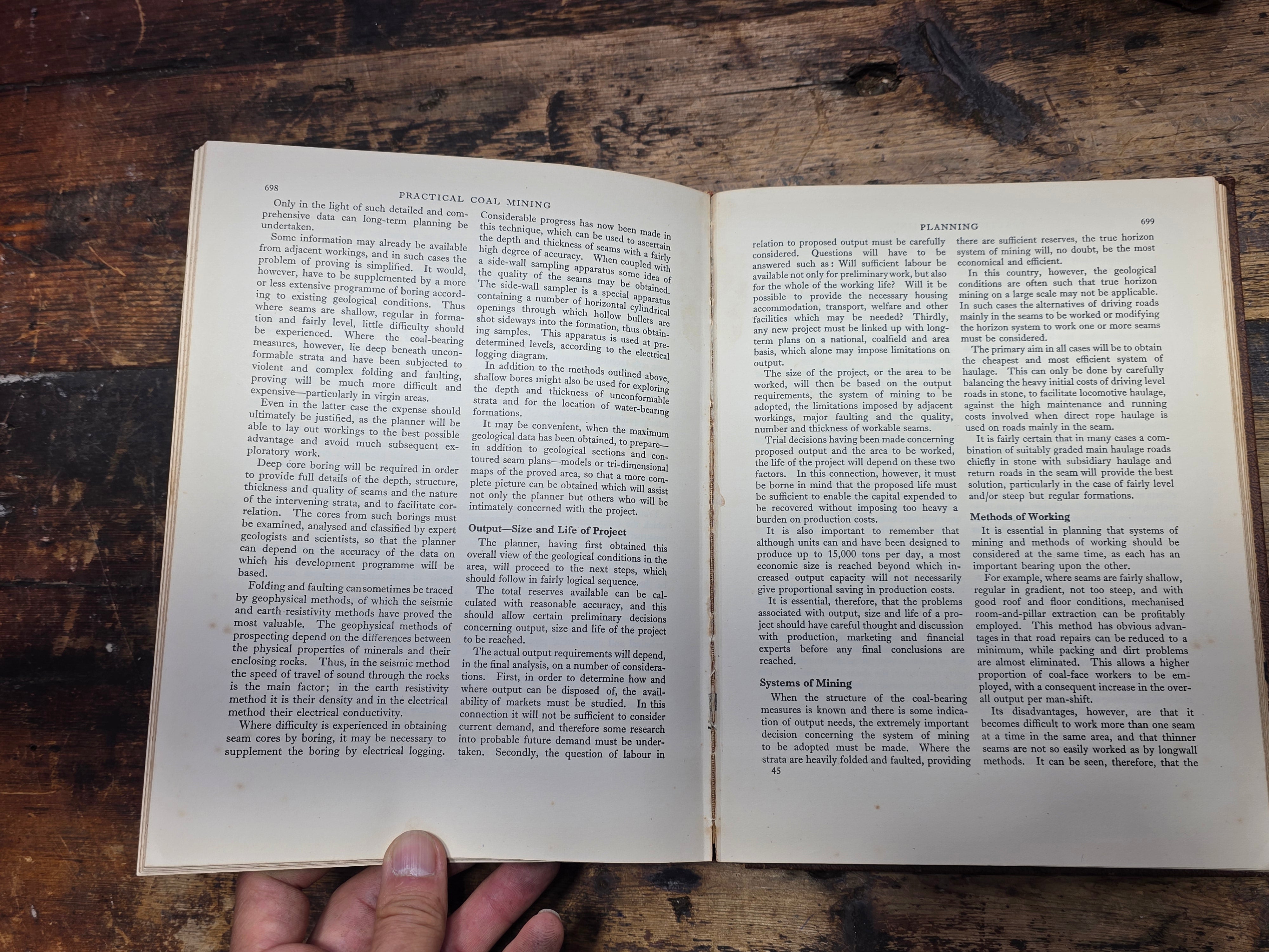 Practical Coal Mining for Miners 1951 2 Vol Set E. Mason Virtue & Co Illustrated