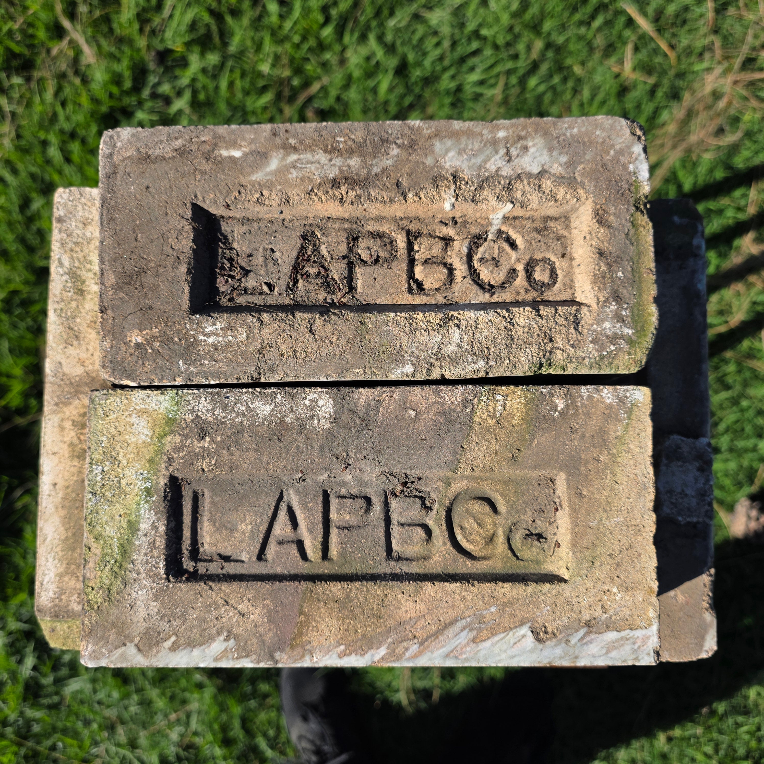 Antique LAPBCo Brick White Fire Clay Los Angeles Pressed Brick Co 1887-1926 5lb