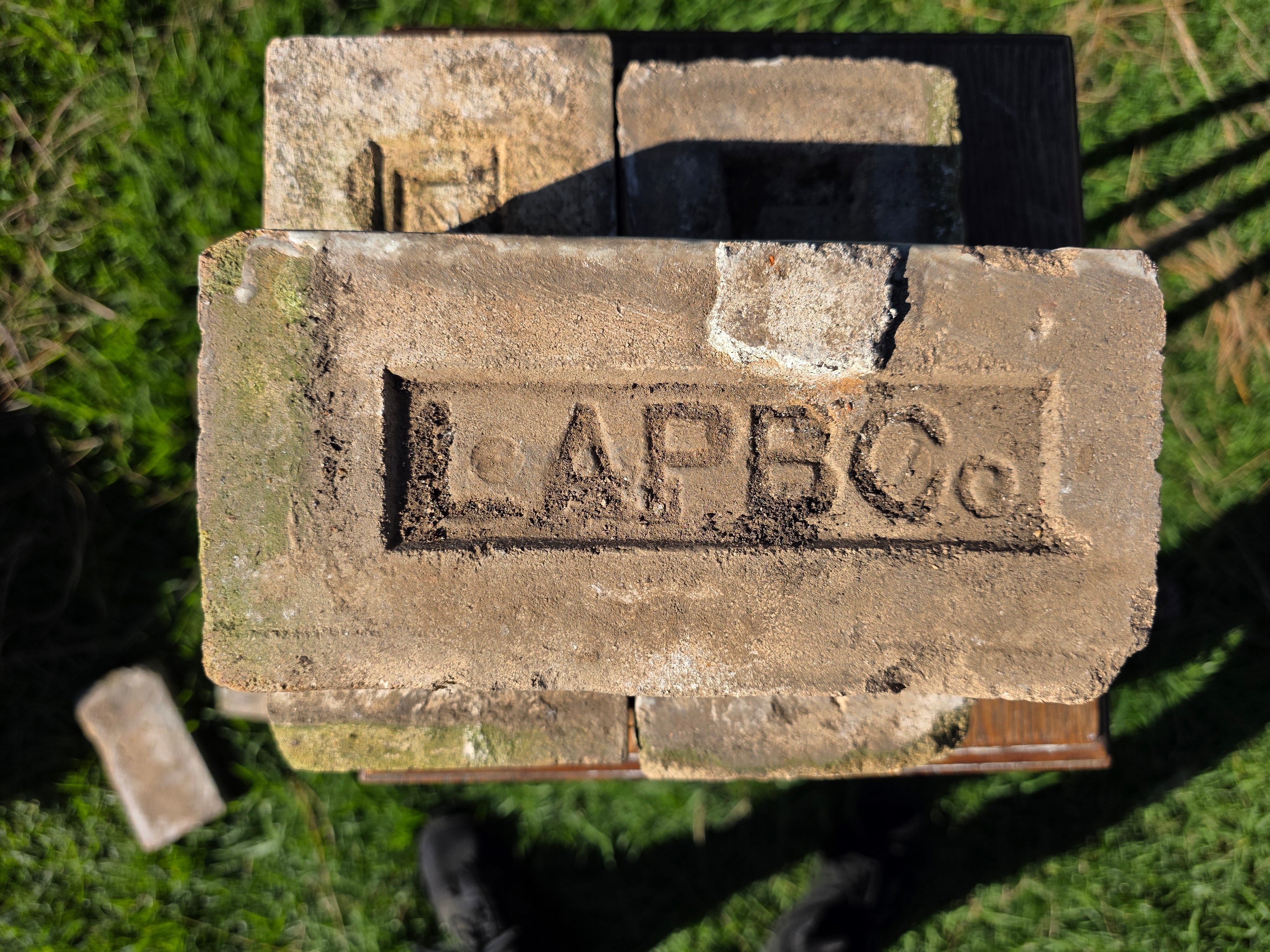 Antique LAPBCo Brick White Fire Clay Los Angeles Pressed Brick Co 1887-1926 5lb