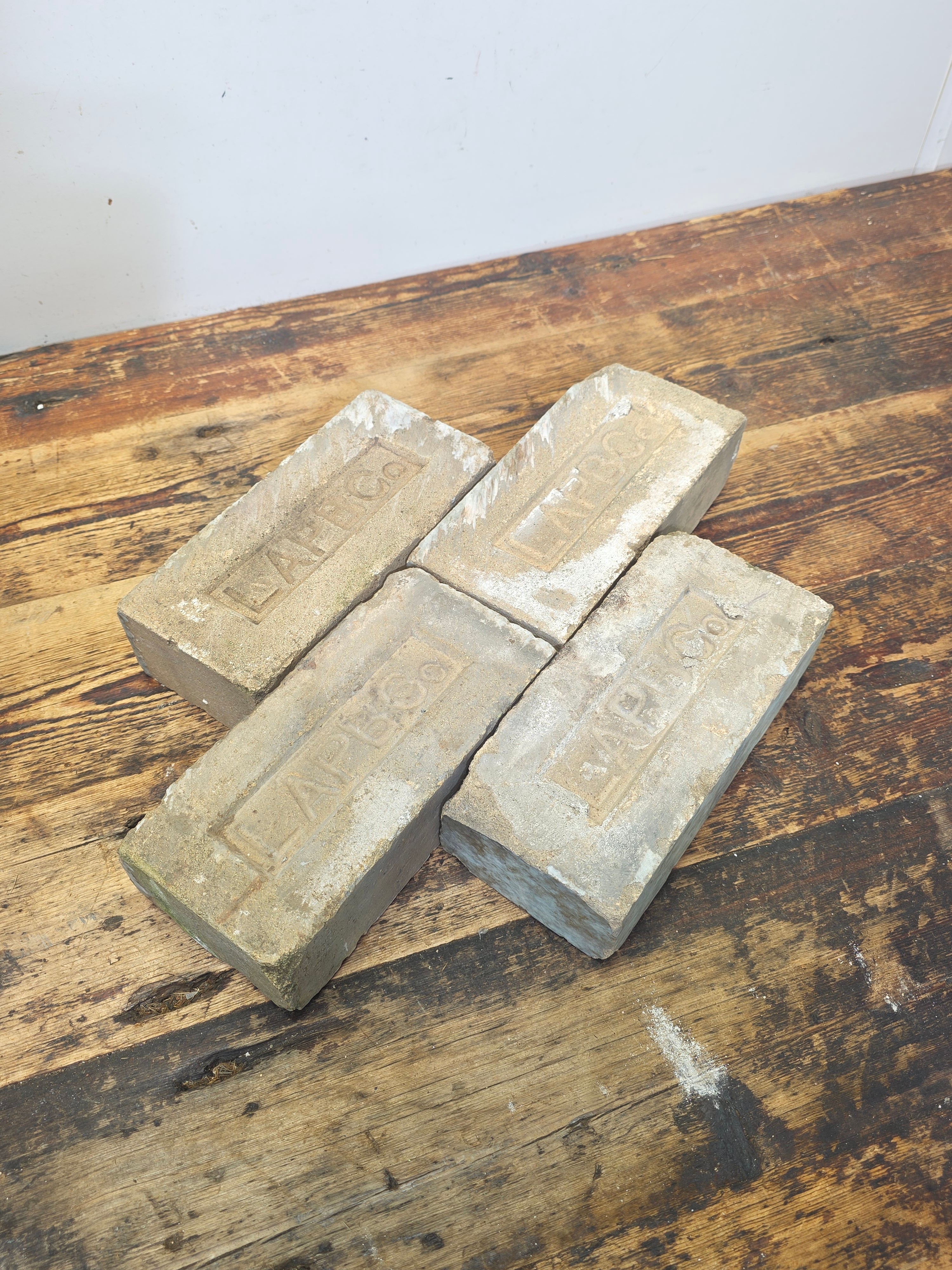 Antique LAPBCo Brick White Fire Clay Los Angeles Pressed Brick Co 1887-1926 5lb
