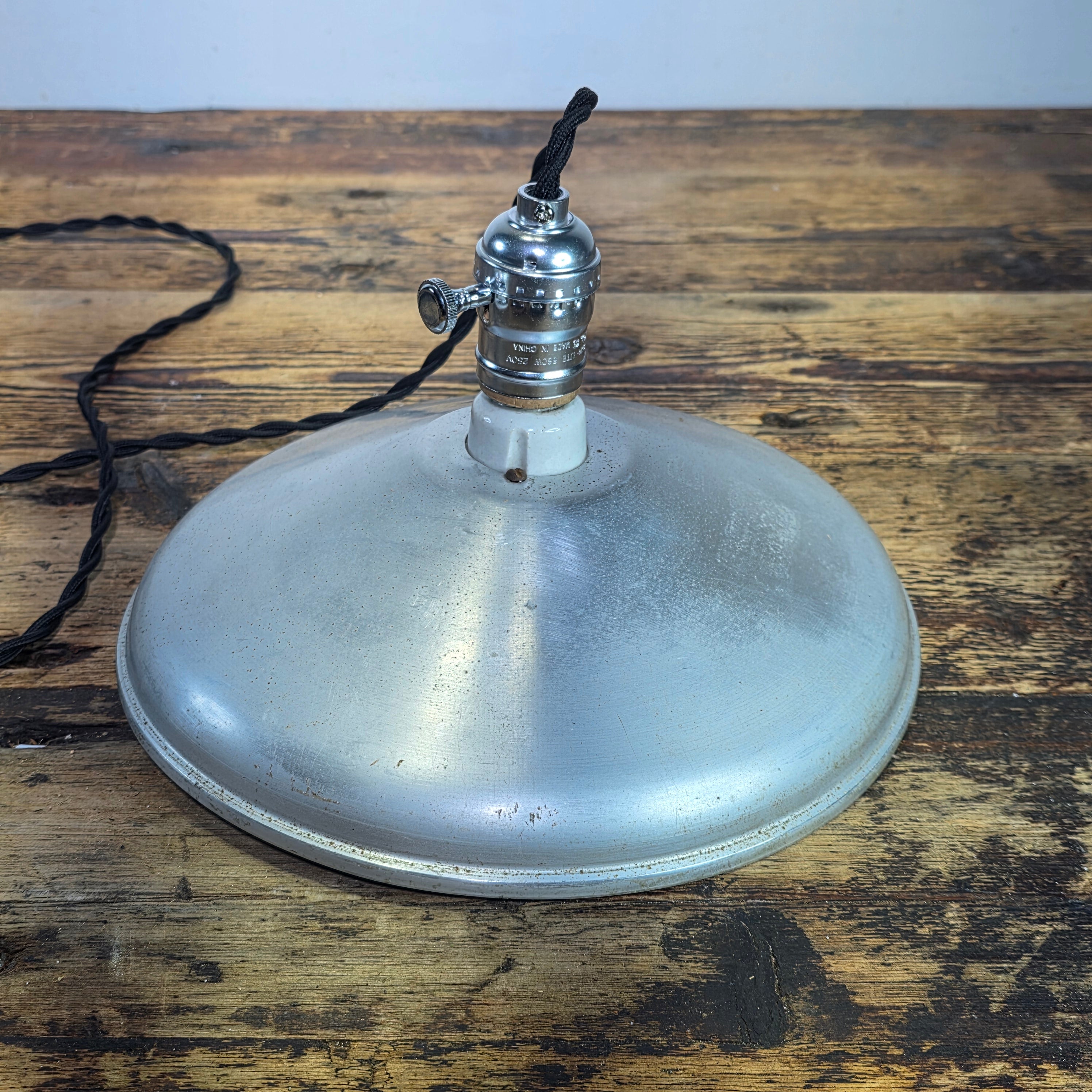 10” Vintage Industrial Aluminum Pendant Light Porcelain Socket Custom Loft Lamp