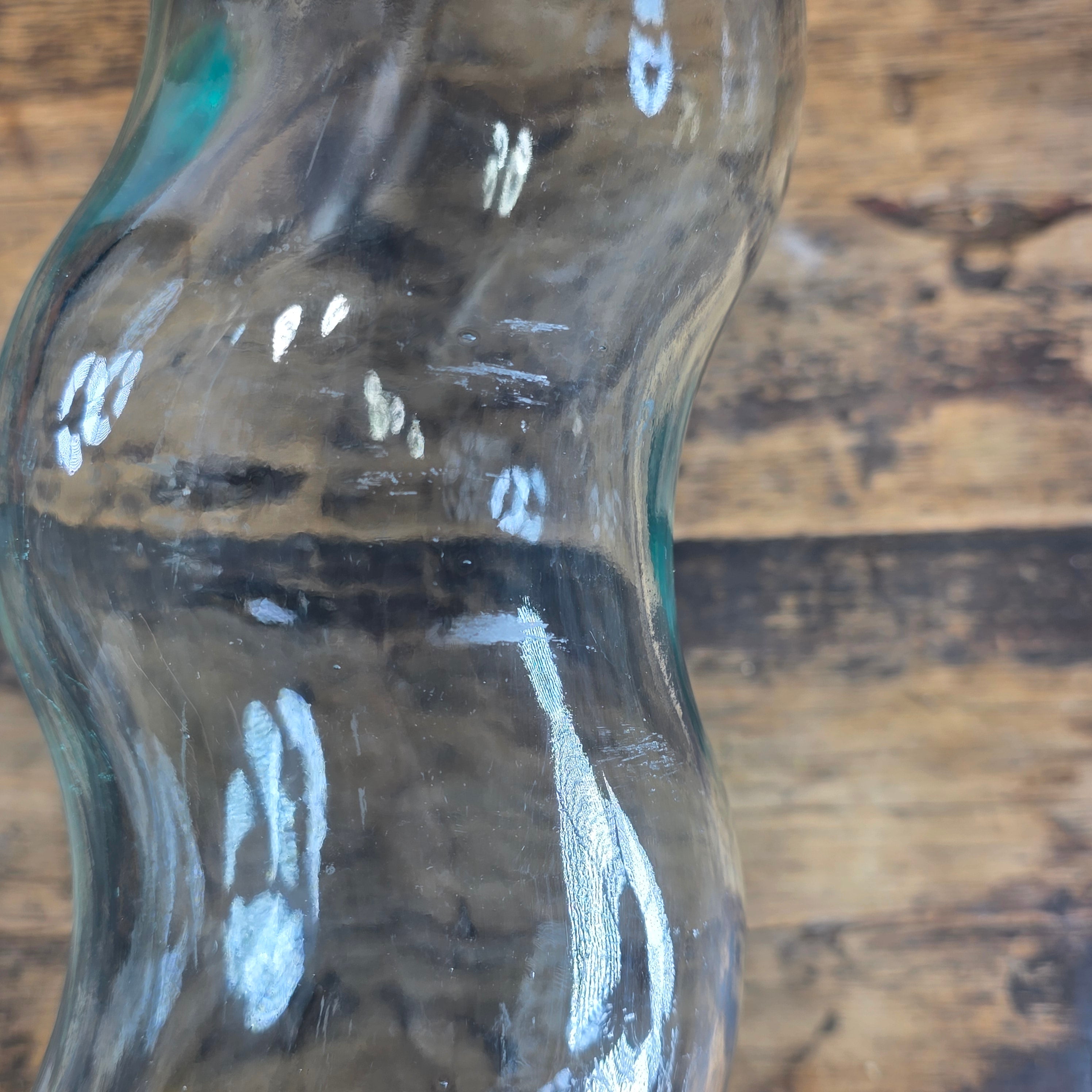 Vintage Vetreria Etrusca Italy Tall Twist Glass Floor Vase 23" SVE Recycled
