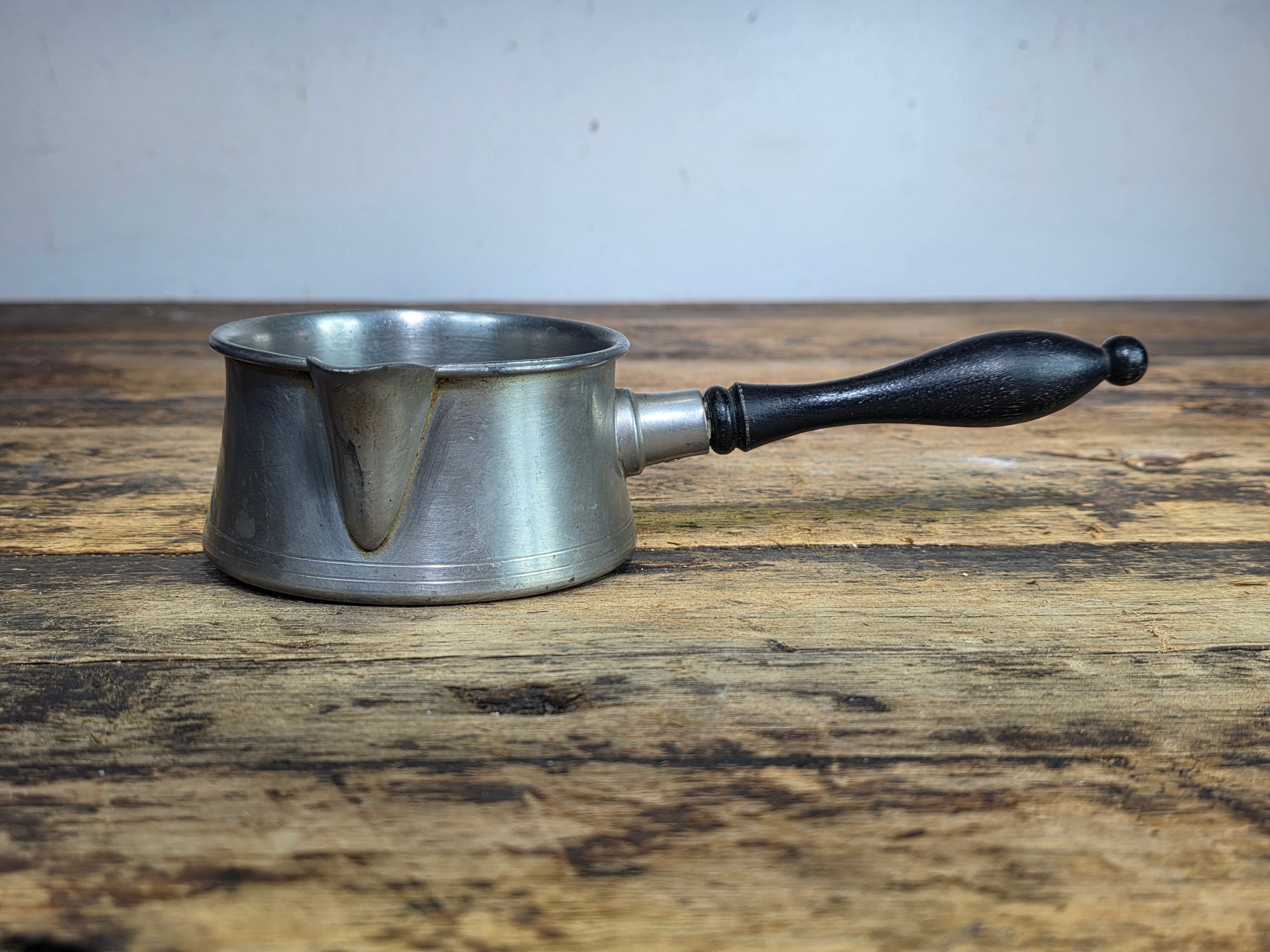 Vintage Woodbury Pewters Pipkin Sauce Pan ATC Hallmark American Pewter Guild 10oz