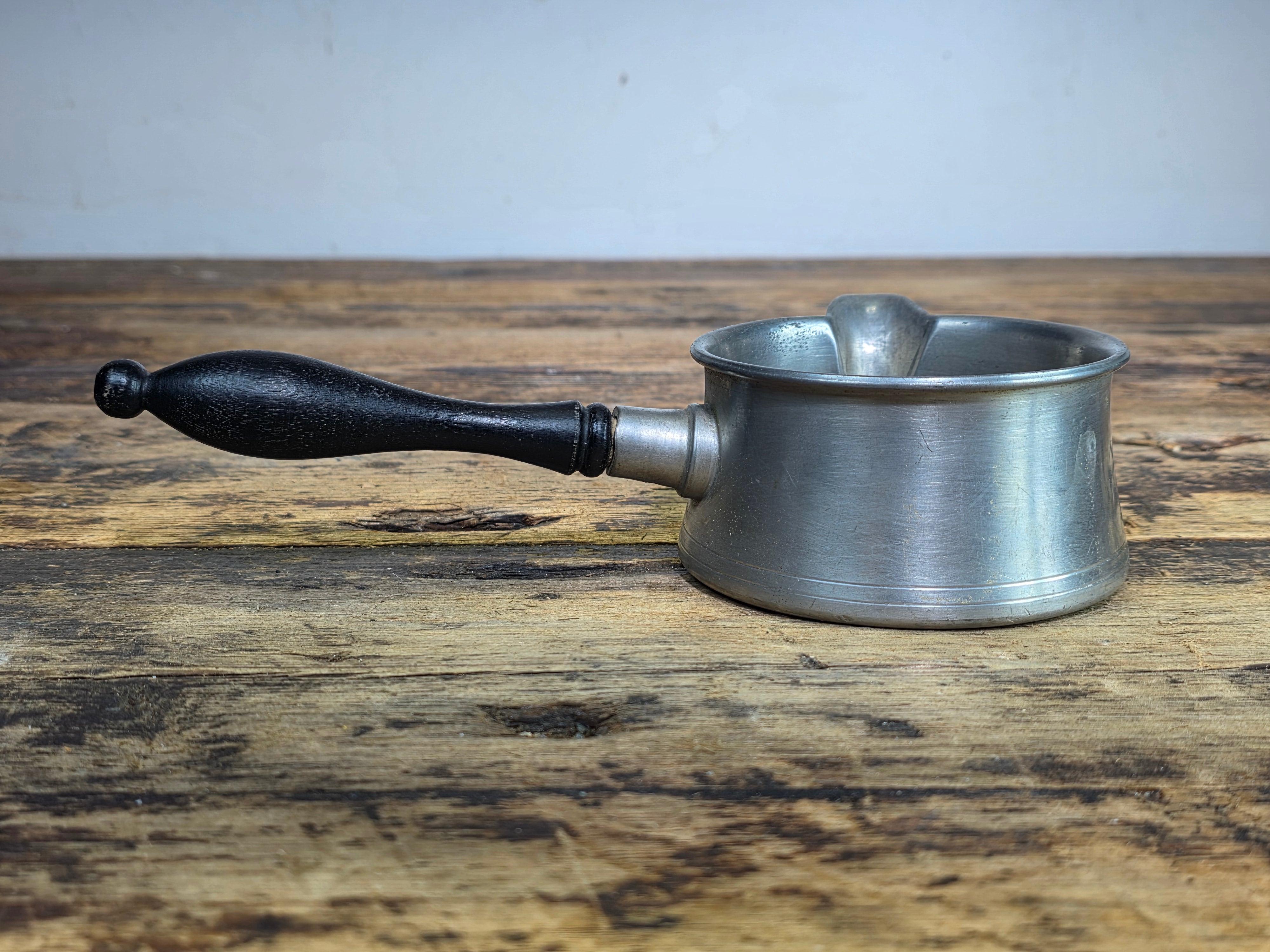 Vintage Woodbury Pewters Pipkin Sauce Pan ATC Hallmark American Pewter Guild 10oz