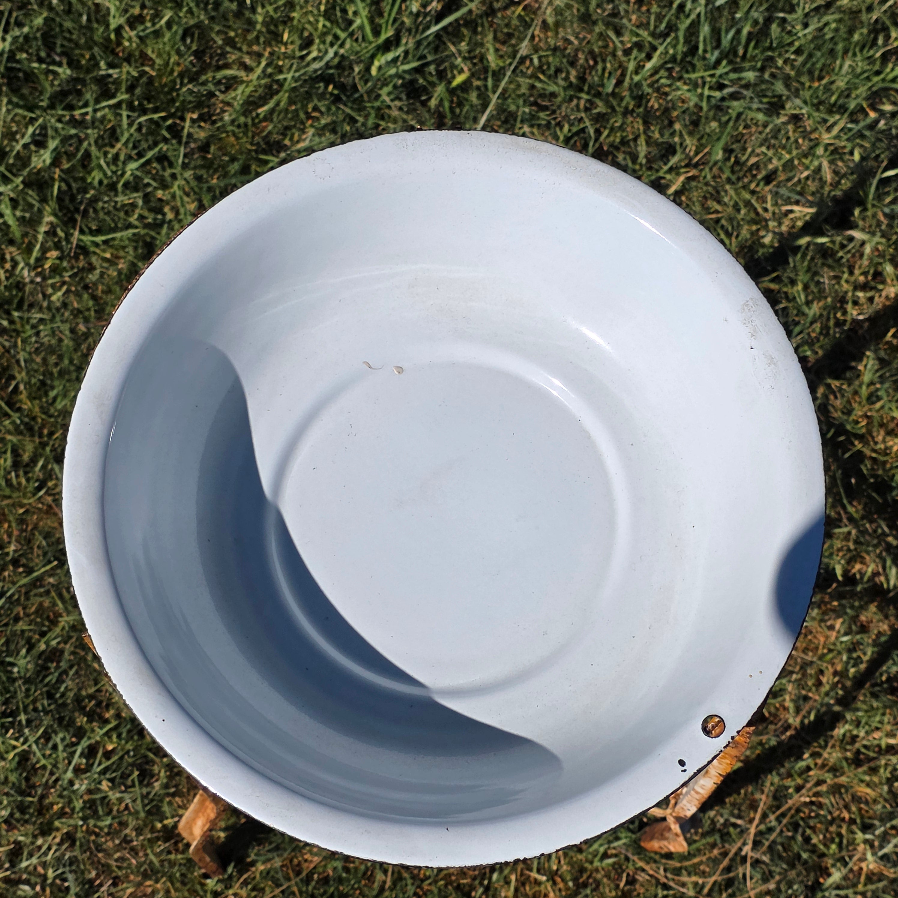 Vintage Industrial Wash Stand Water Cooler Base Enamel Bowl Farmhouse Garden