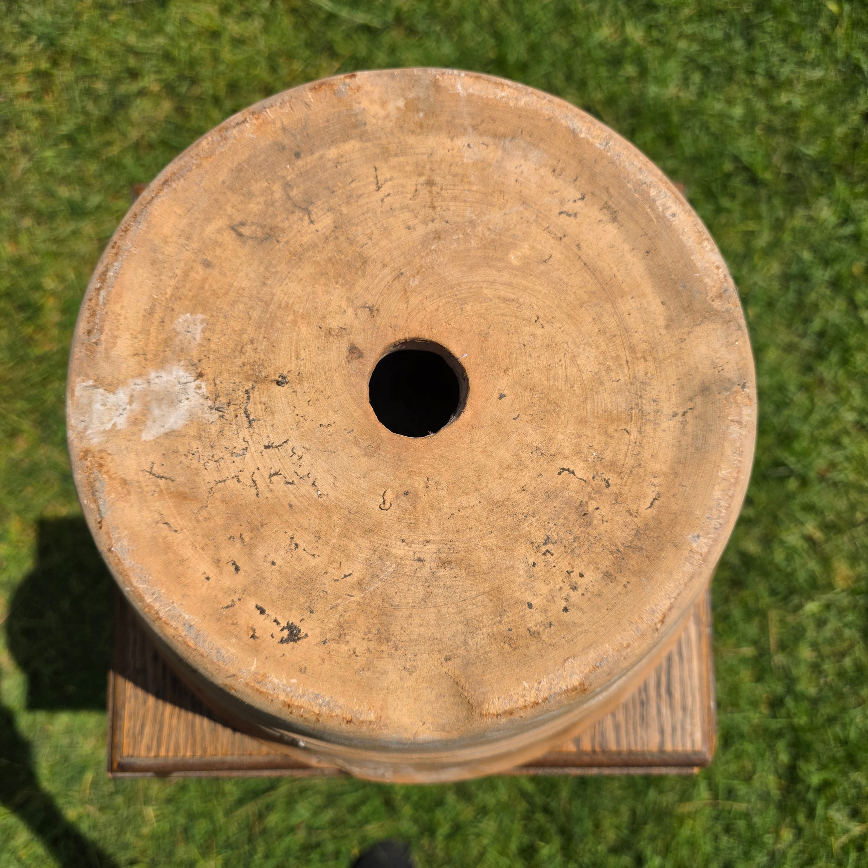 Vintage Italian Terracotta Planter Hand Turned Pottery Rustic Garden Pot 11"