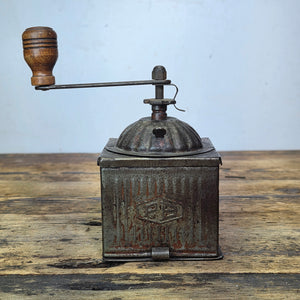 PB Italy Vintage Coffee Grinder Fratelli Bertoldo Metal Dome Top Mill 1950s Rare