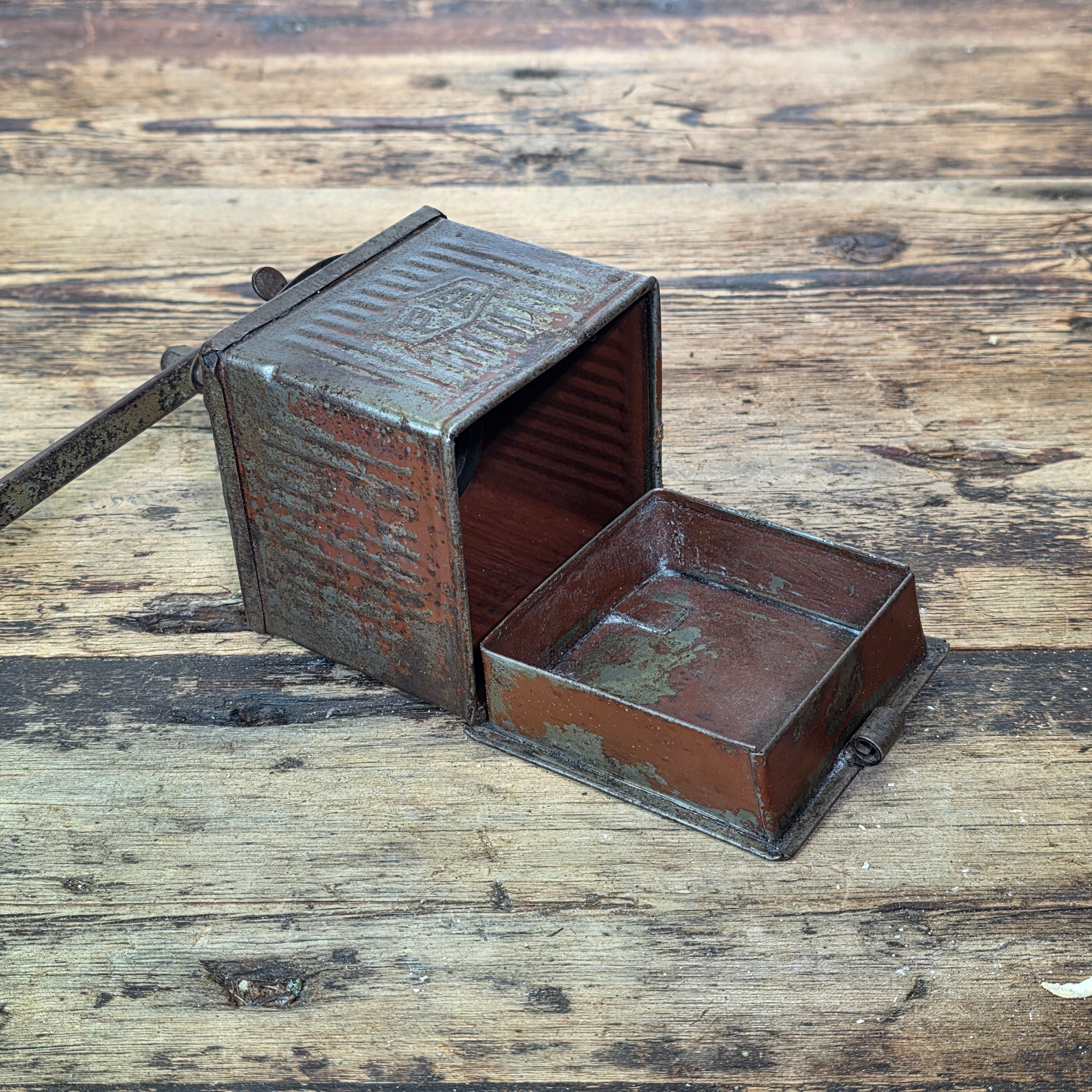 PB Italy Vintage Coffee Grinder Fratelli Bertoldo Metal Dome Top Mill 1950s Rare