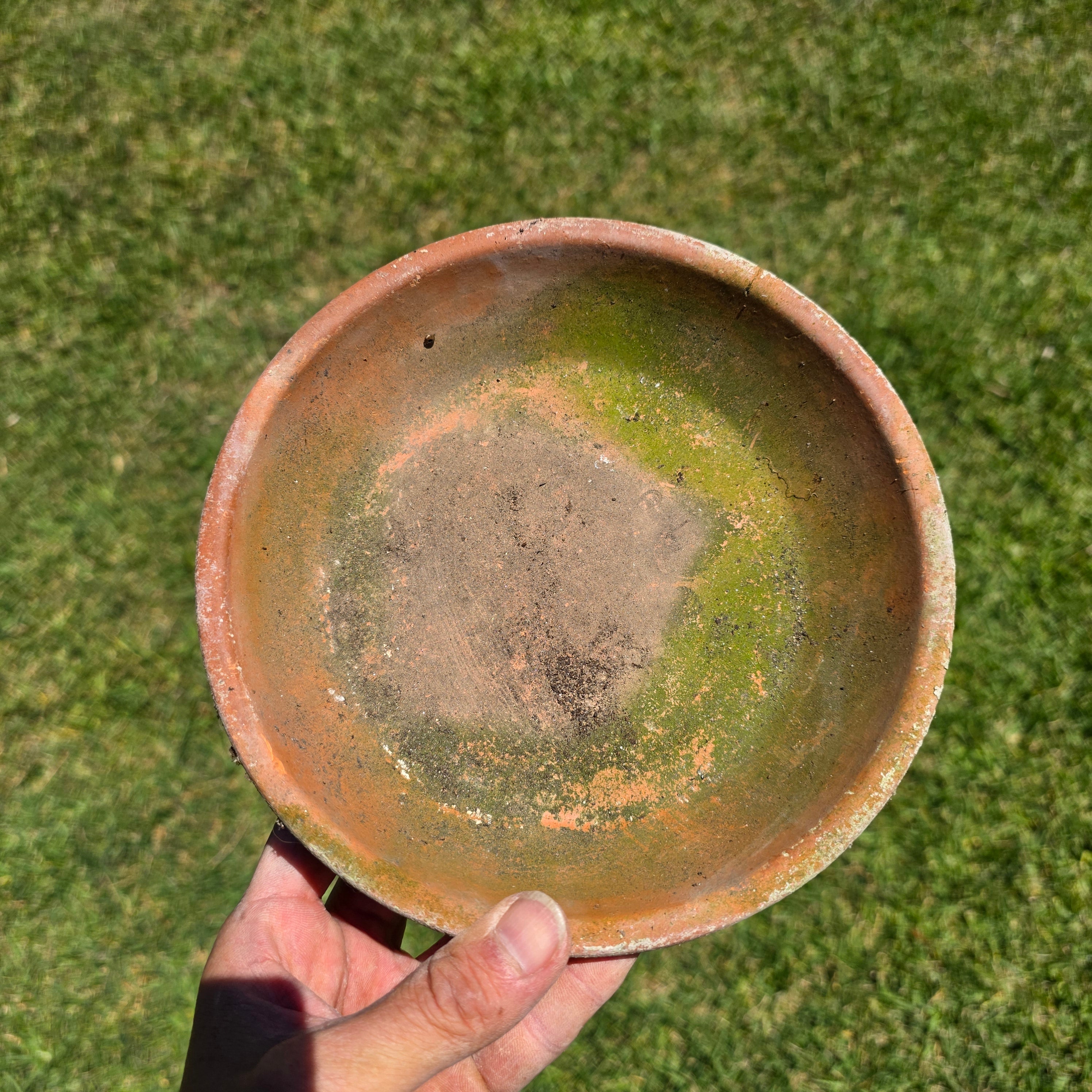 Vintage SILMA Italy Terracotta Planter Pot Saucer Set Made In Italy 7.75"