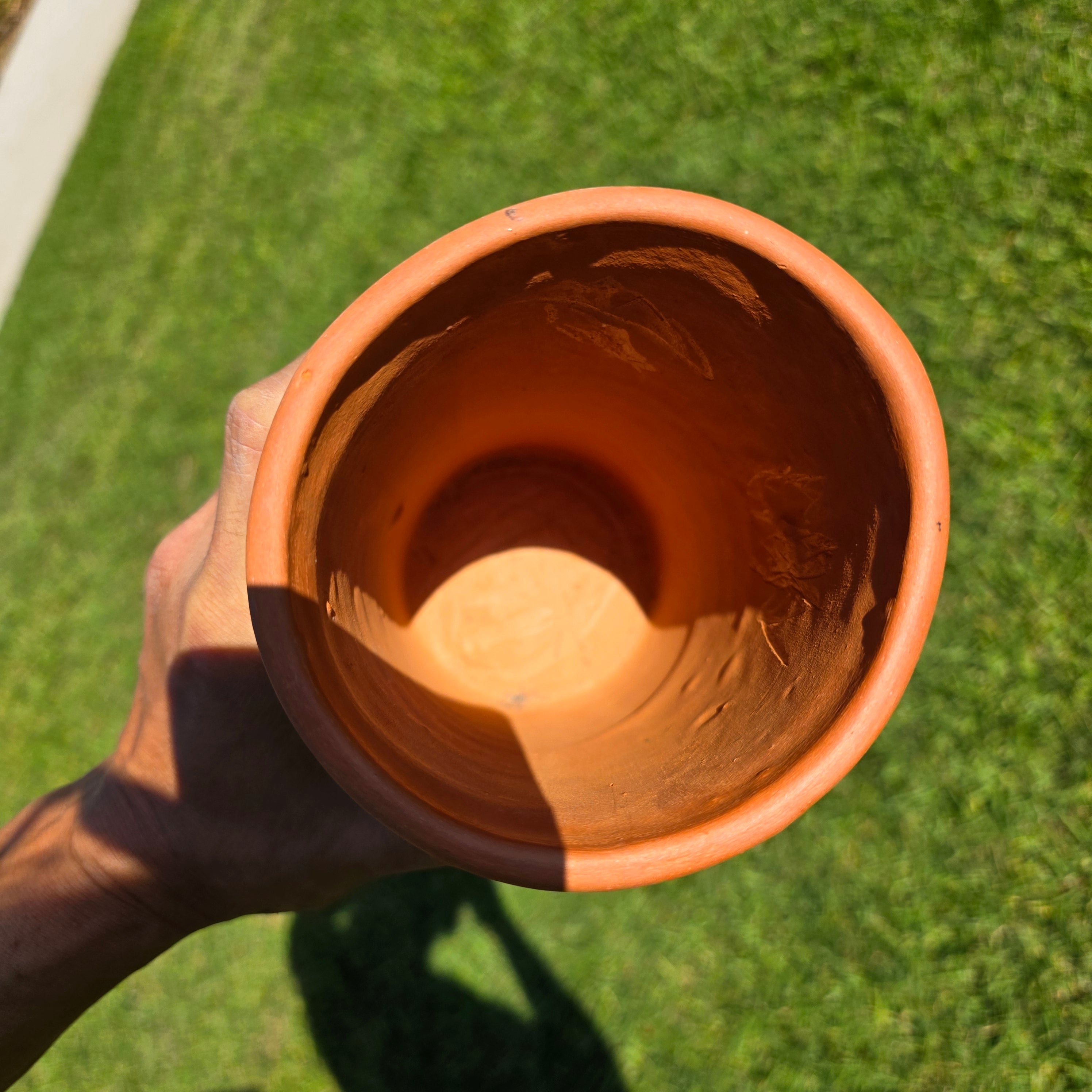 Vintage Terracotta Wine Cooler Planter Embossed Wine Names French Style Kitchen