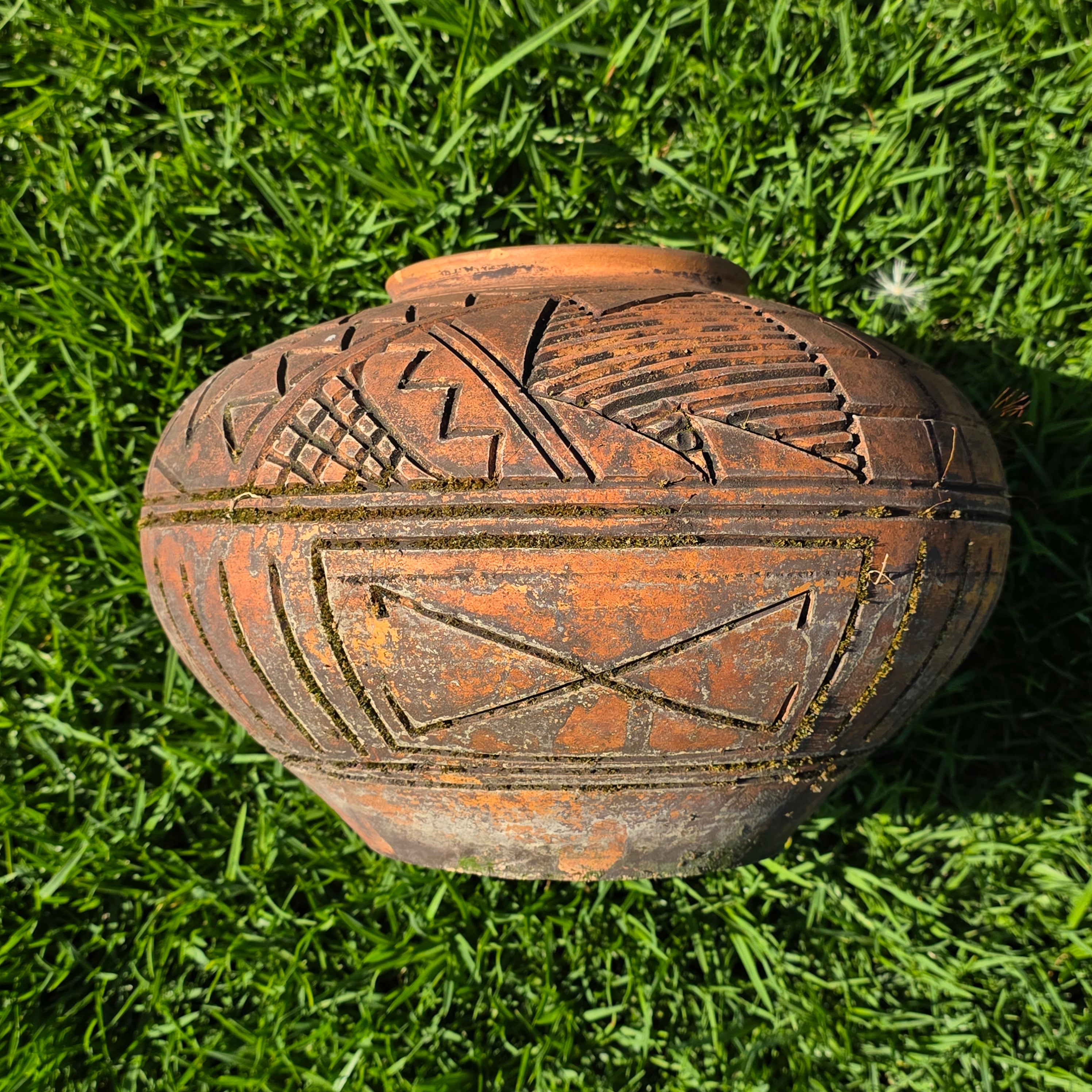 Vintage Terracotta Olla Pot Southwestern Native Pueblo Style Garden Planter 13"