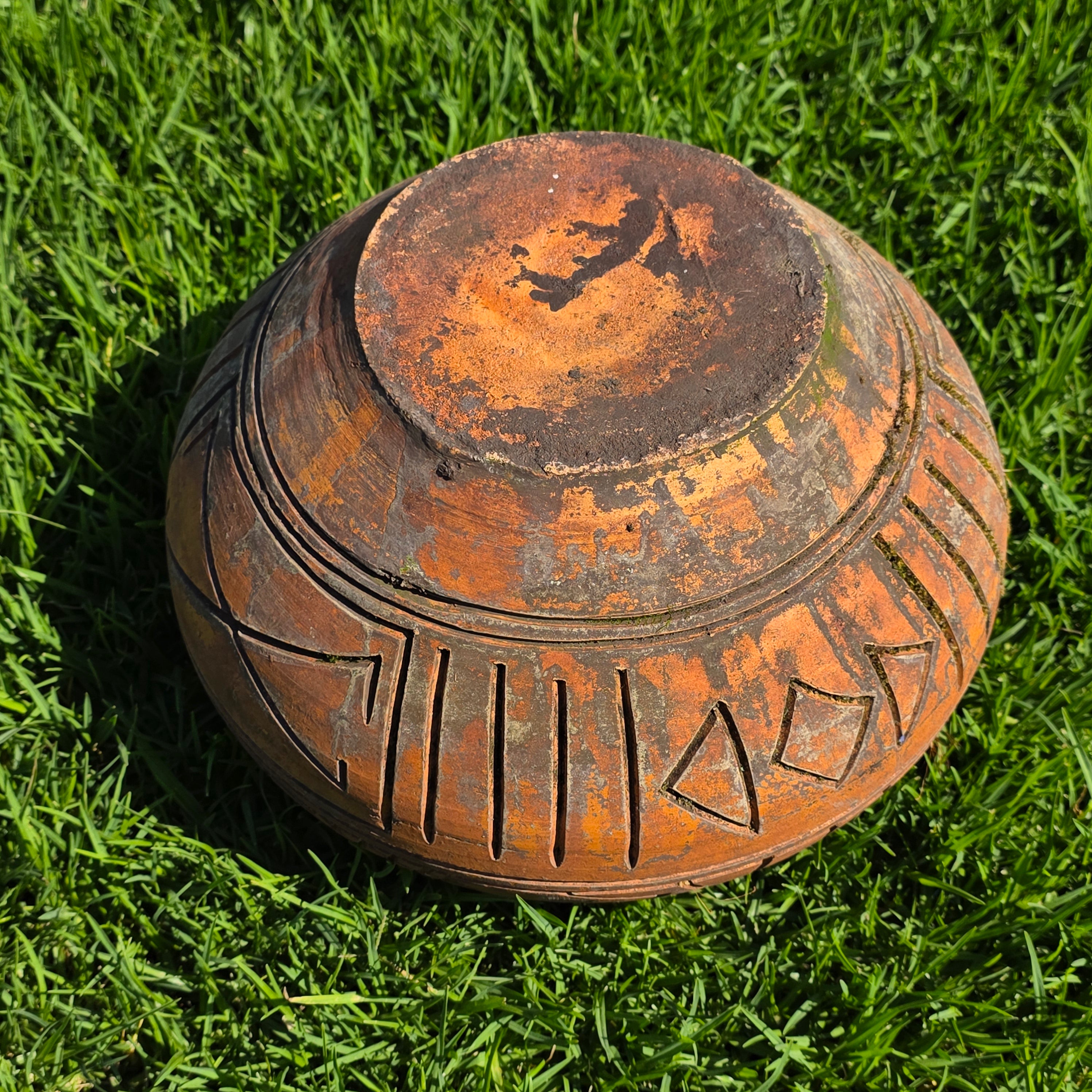 Vintage Terracotta Olla Pot Southwestern Native Pueblo Style Garden Planter 13"
