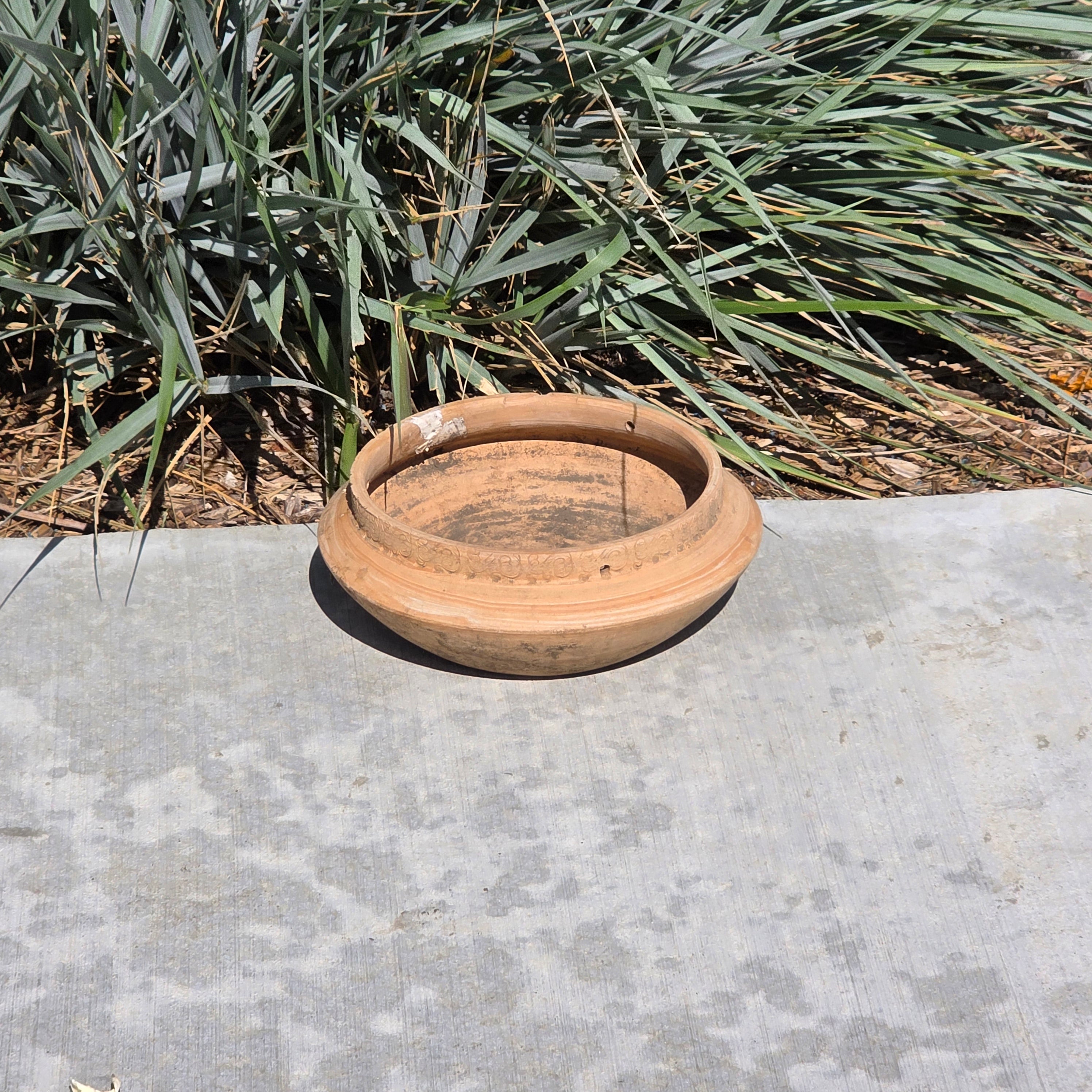 Vintage Italy Terracotta Hanging Planter Bowl Florence Hand Made C Ronley 2000