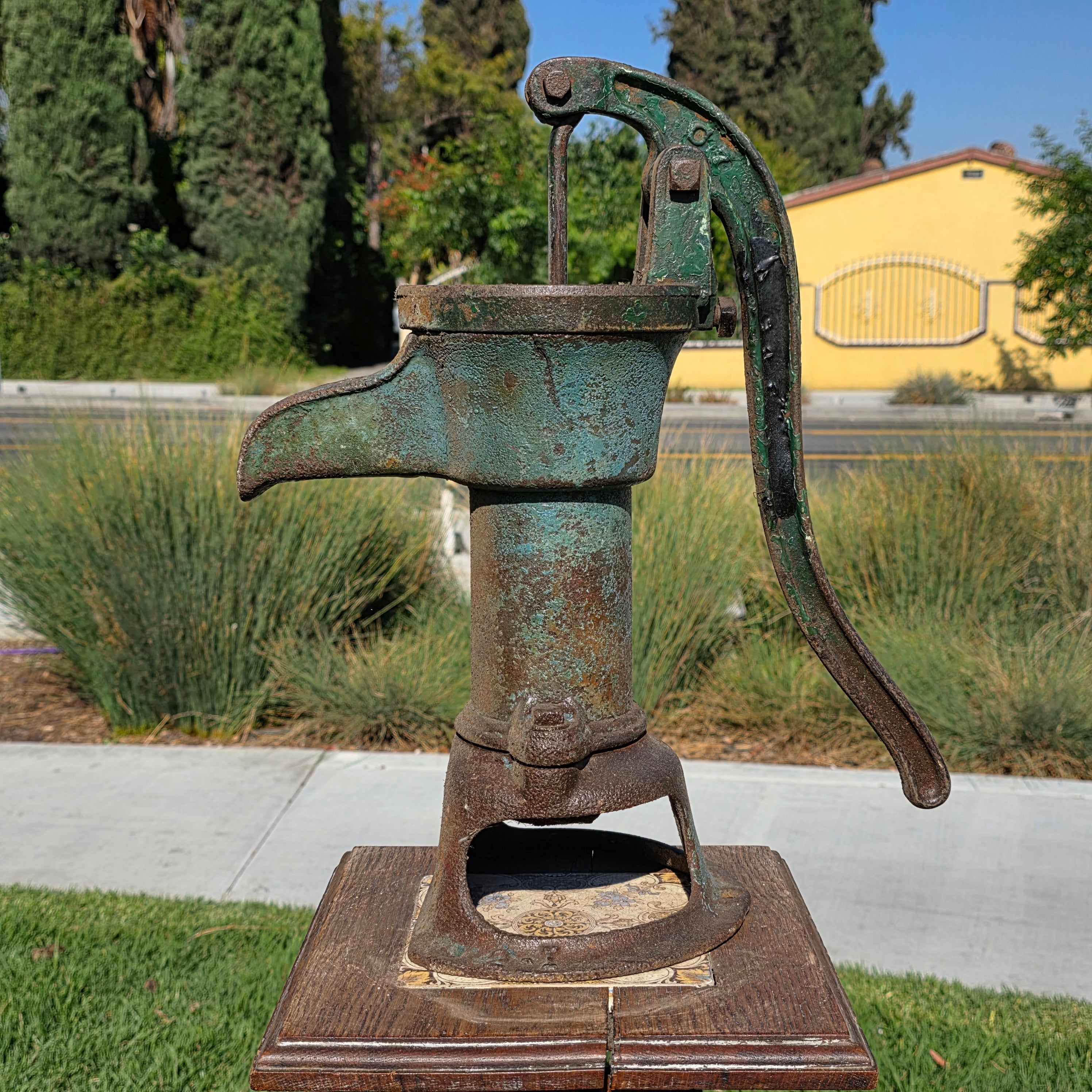 Antique 1890s The Deming Co Salem Ohio No 2 Cast Iron Water Pump Original Paint