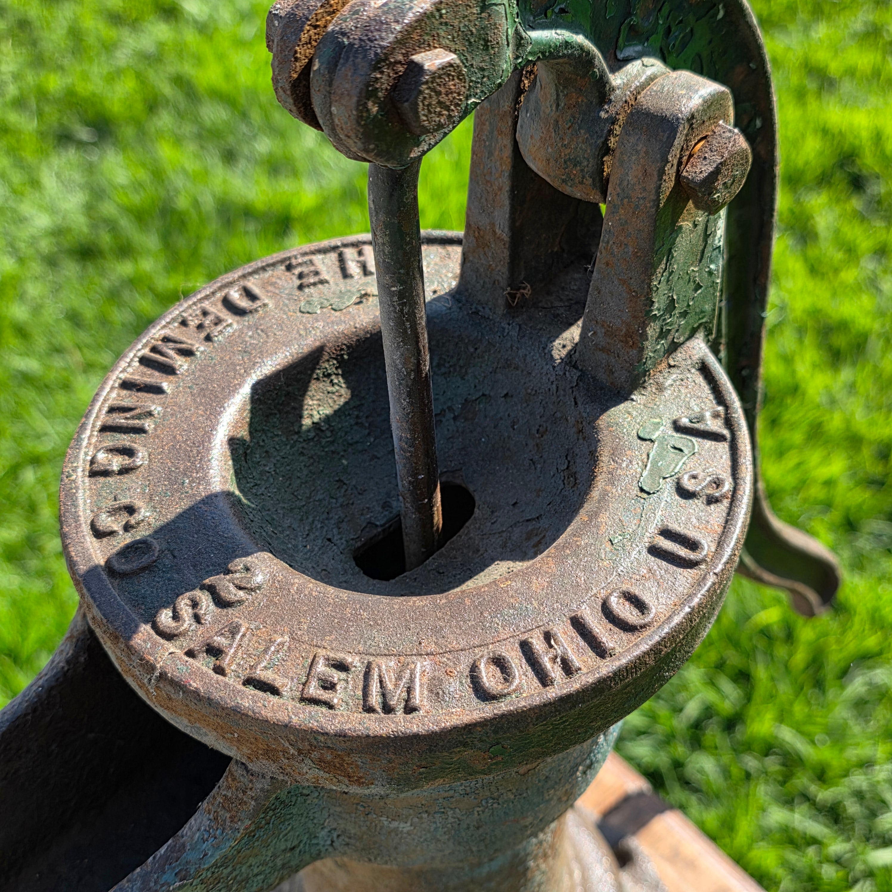 Antique 1890s The Deming Co Salem Ohio No 2 Cast Iron Water Pump Original Paint