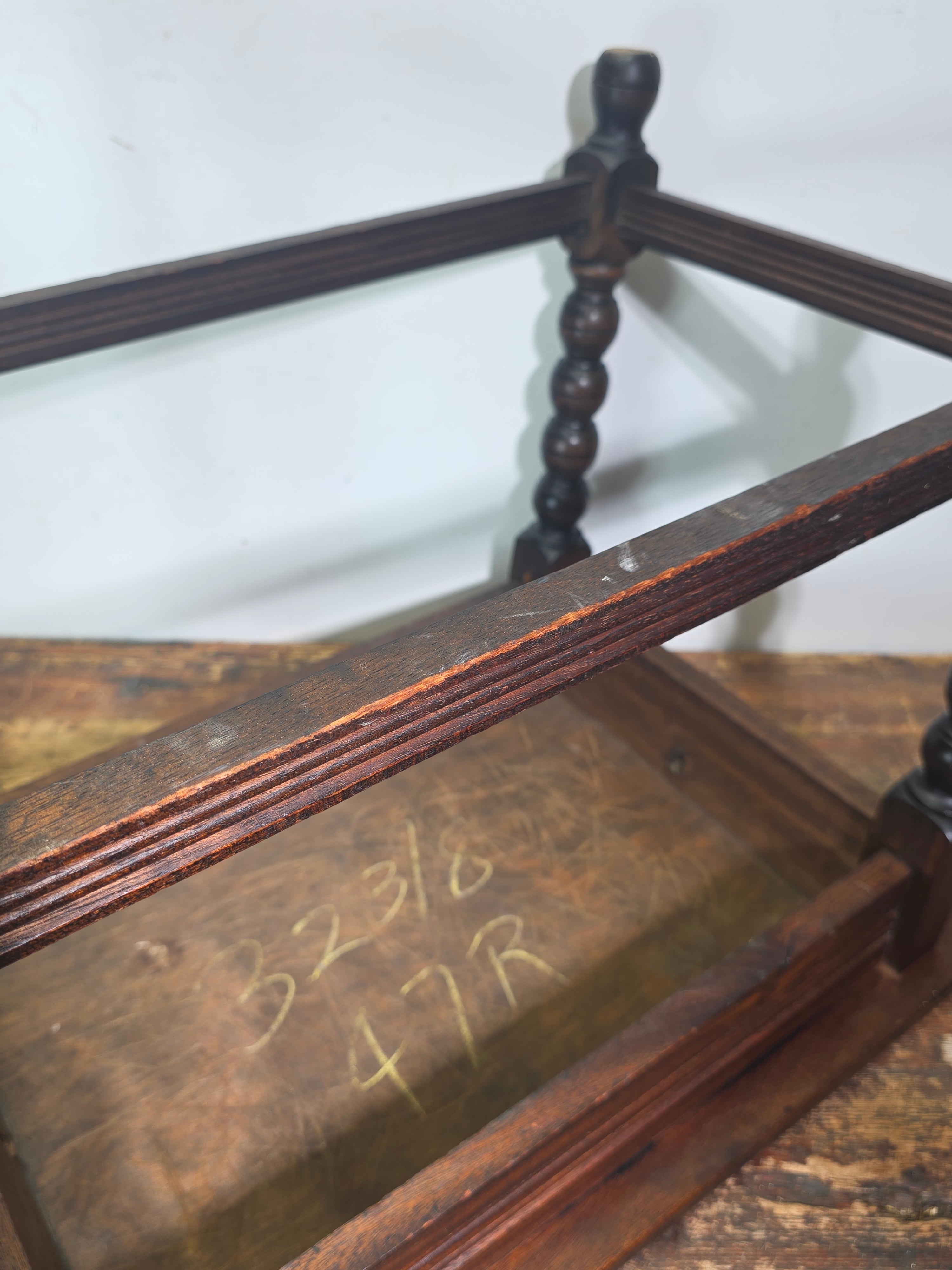 Vintage 1930s Taylor Tile Top Spanish Coffee Table Antique Wood Side Orange