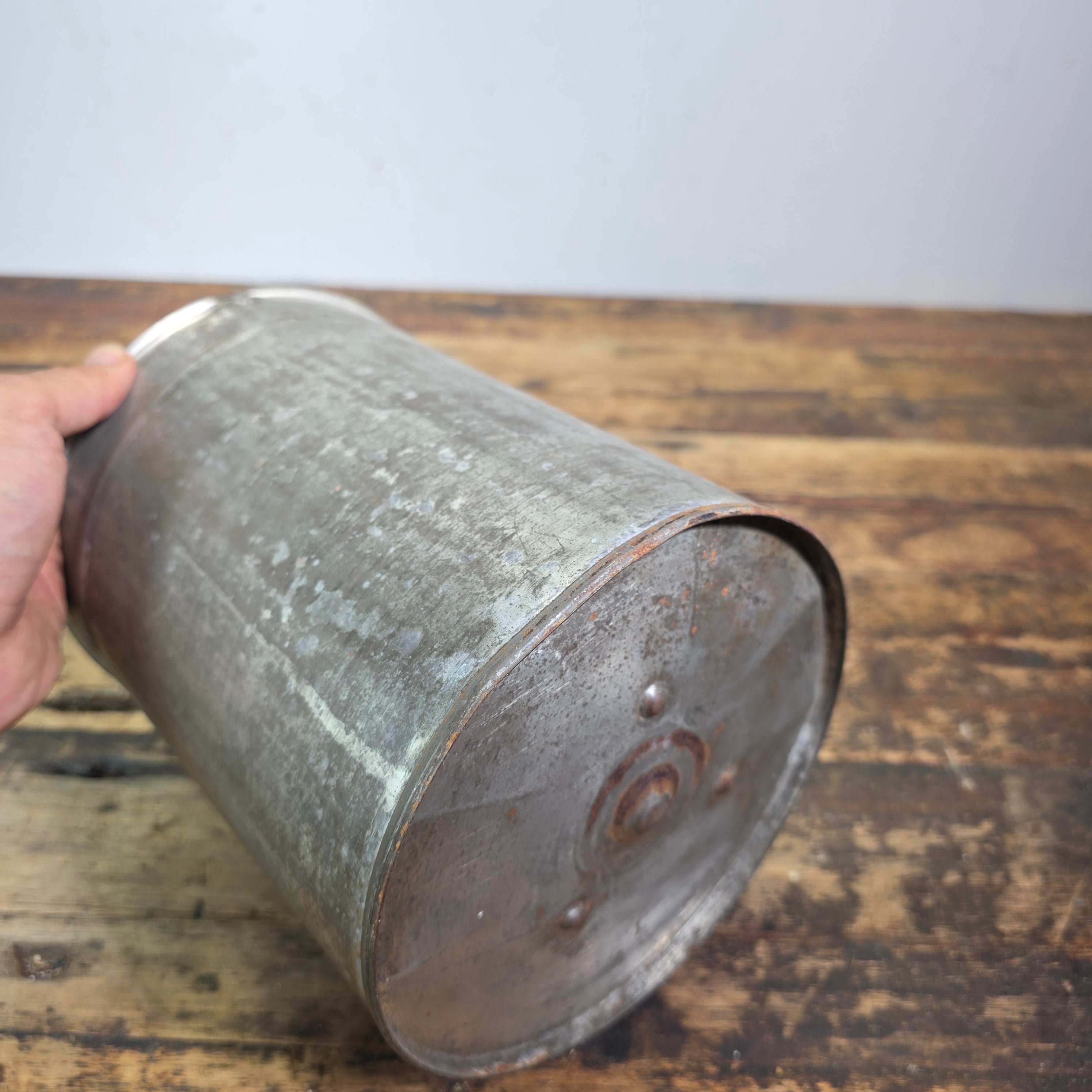 Antique Hand Crank Butter Churn Tin Metal Glass Washer Ice Cream Maker Primitive