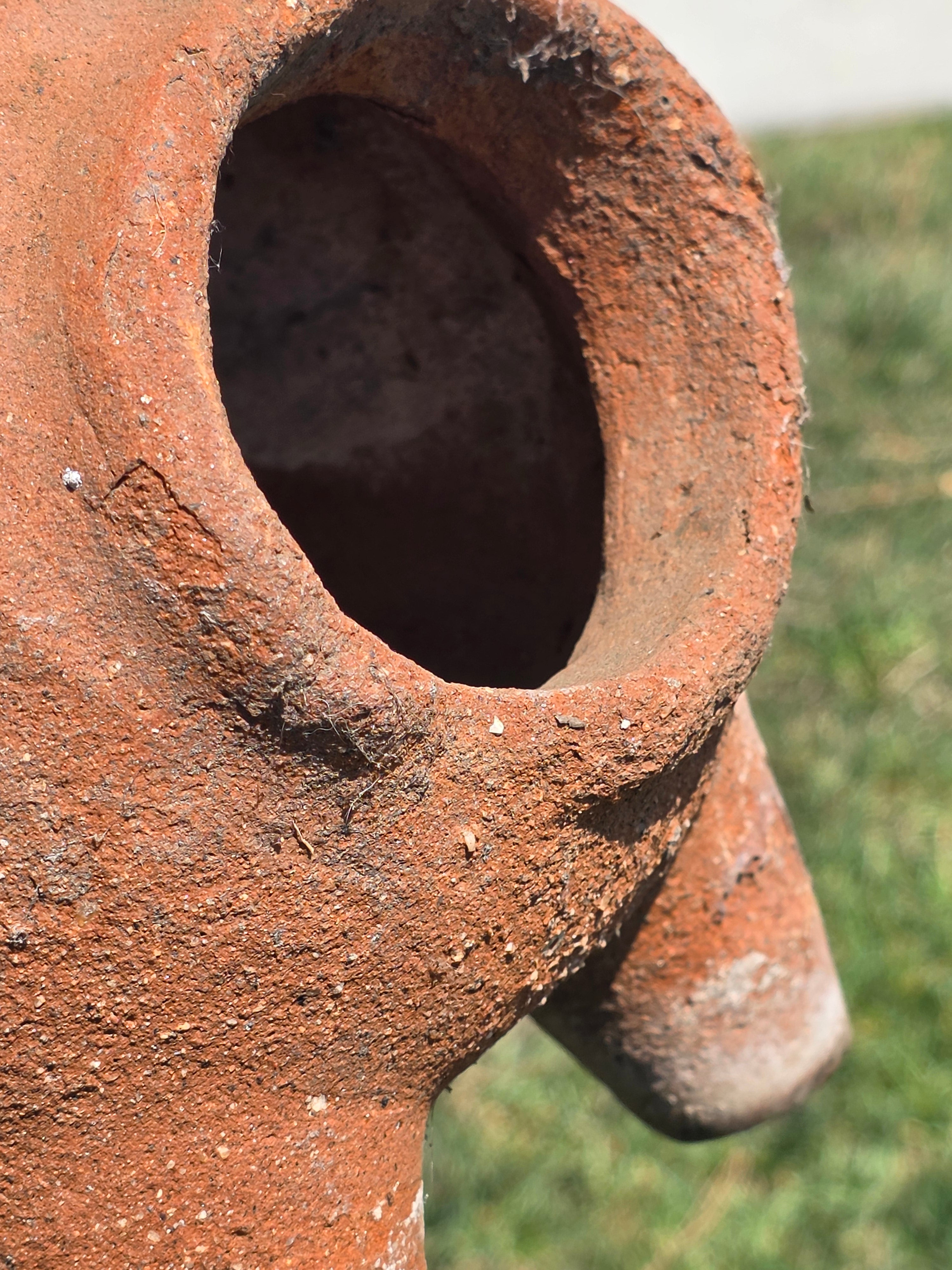 Vintage Mini Chiminea Terracotta Planter Candle Holder Clay Pottery Rustic 12"